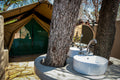Open air bathroom