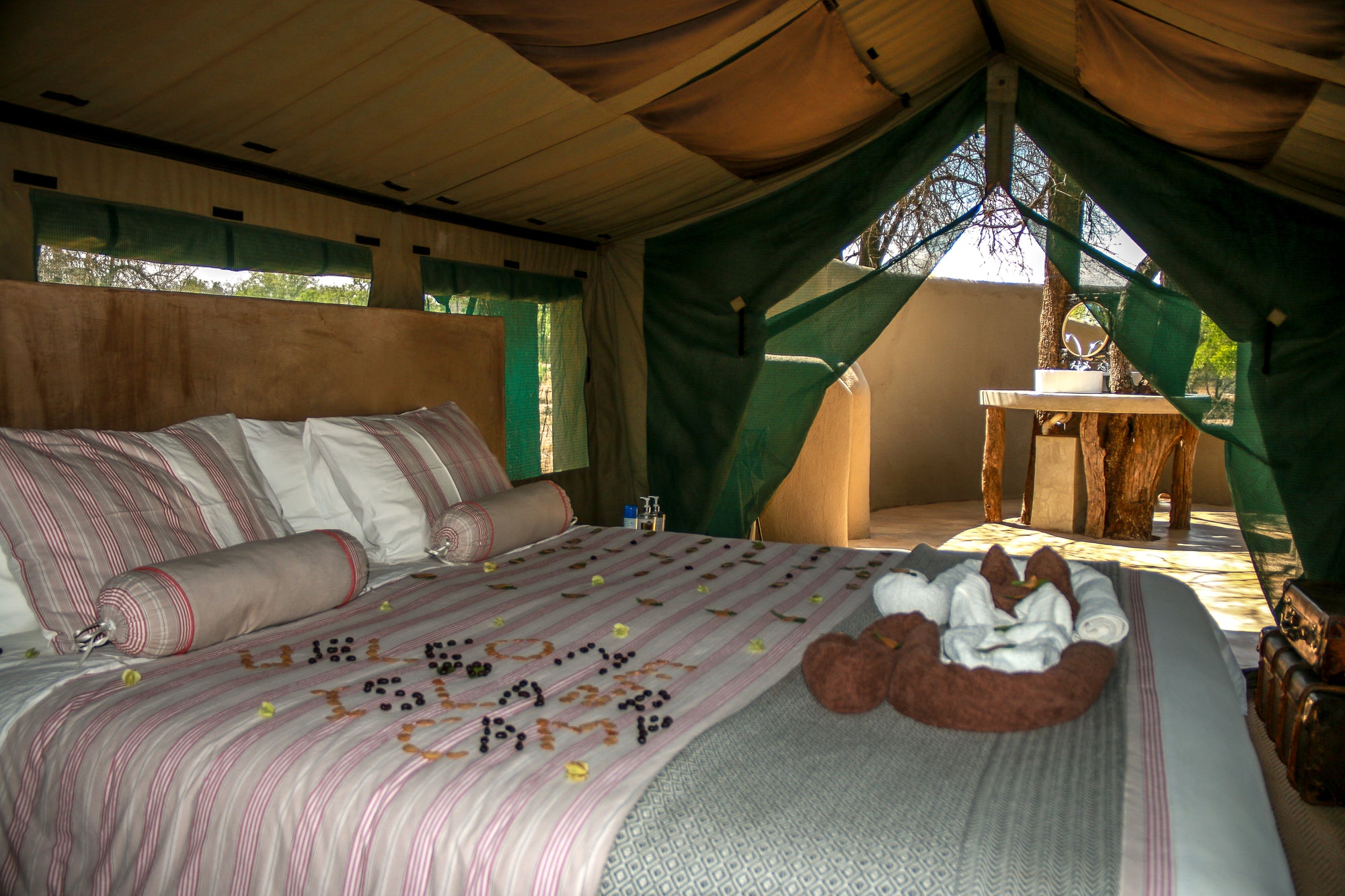 Comfortable and spacious tents