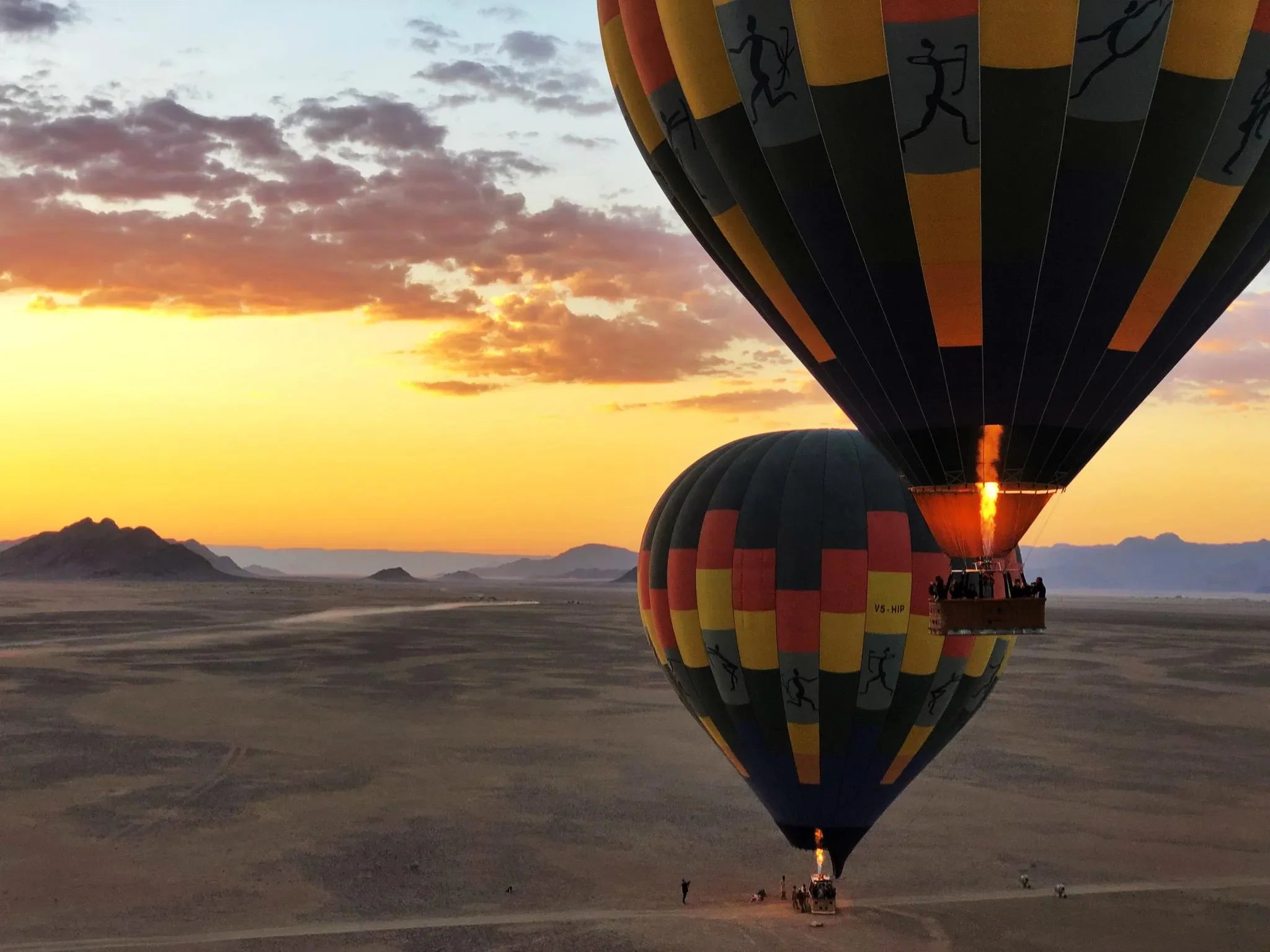 Namib Sky Balloon Safaris at Namib Sky Balloon Safaris, Sossusvlei, Namibia.