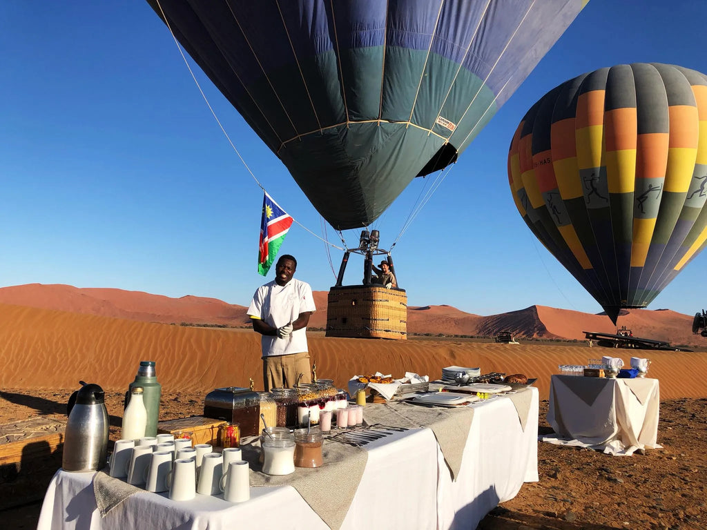 Namib Sky Balloon Safaris at Namib Sky Balloon Safaris, Sossusvlei, Namibia.