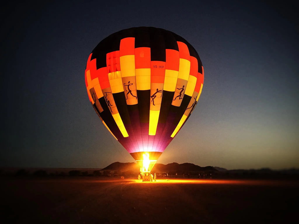 Namib Sky Balloon Safaris at Namib Sky Balloon Safaris, Sossusvlei, Namibia.