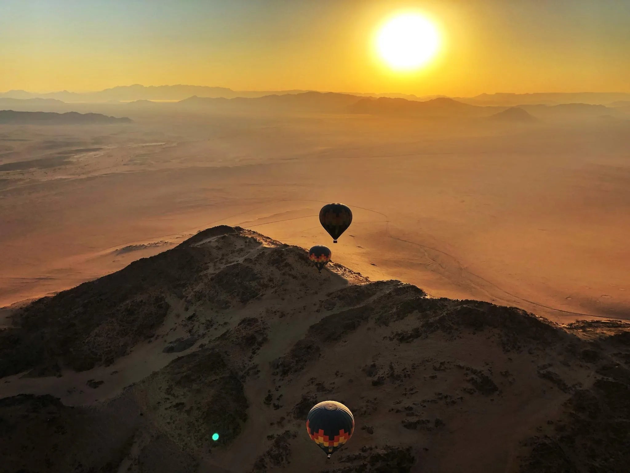 Namib Sky Balloon Safaris at Namib Sky Balloon Safaris, Sossusvlei, Namibia.