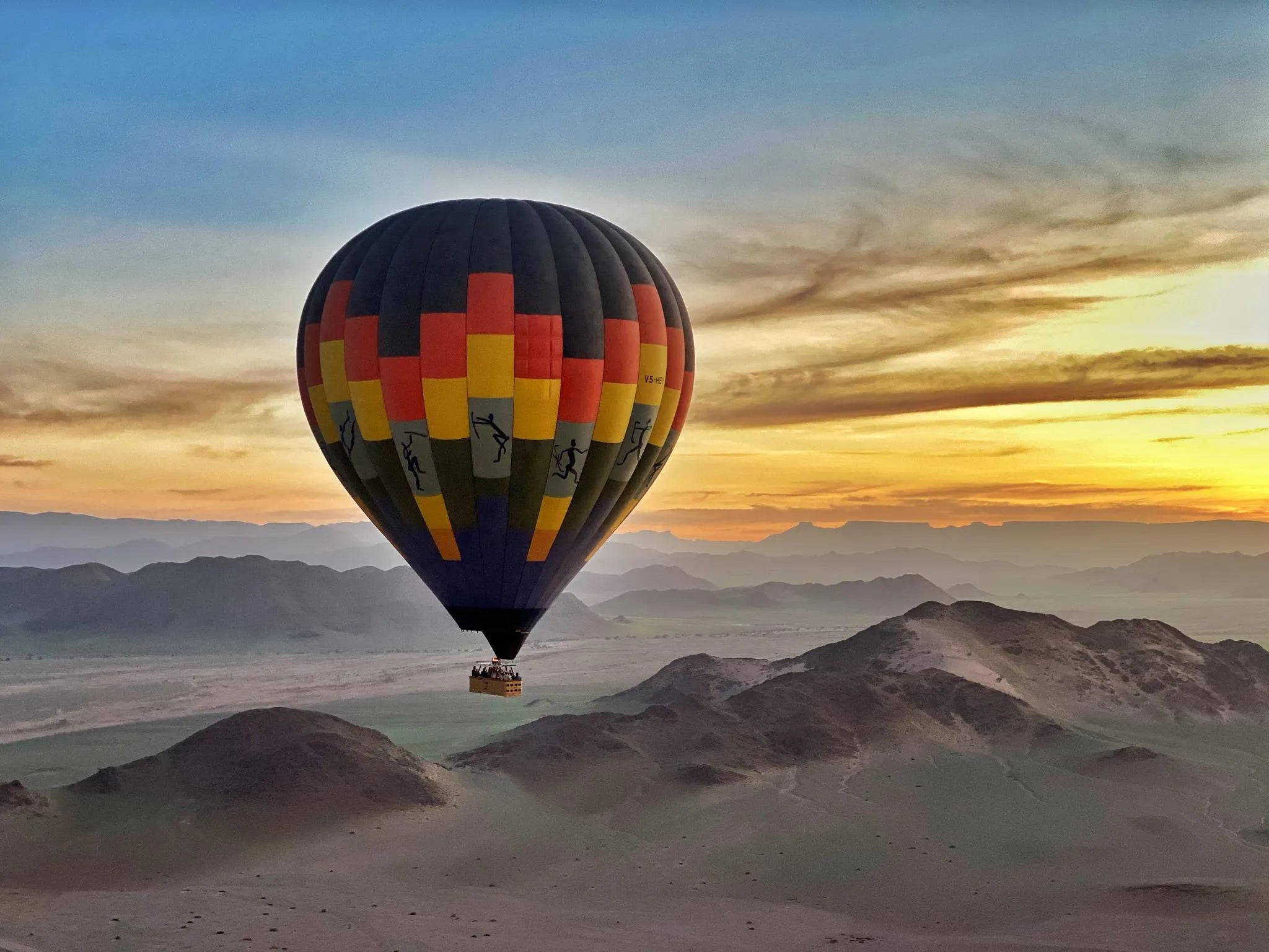 Namib Sky Balloon Safaris at Namib Sky Balloon Safaris, Sossusvlei, Namibia.