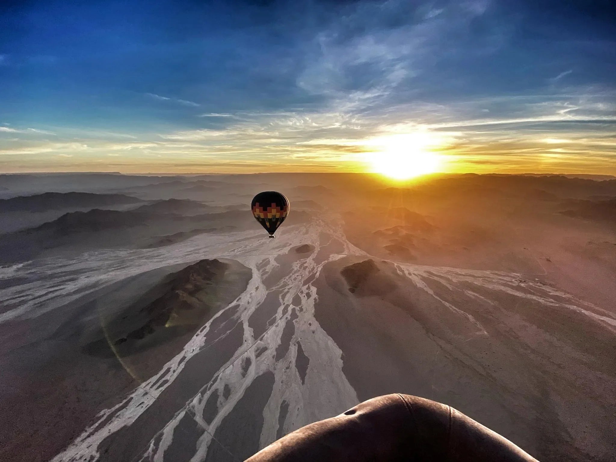 Namib Sky Balloon Safaris at Namib Sky Balloon Safaris, Sossusvlei, Namibia.