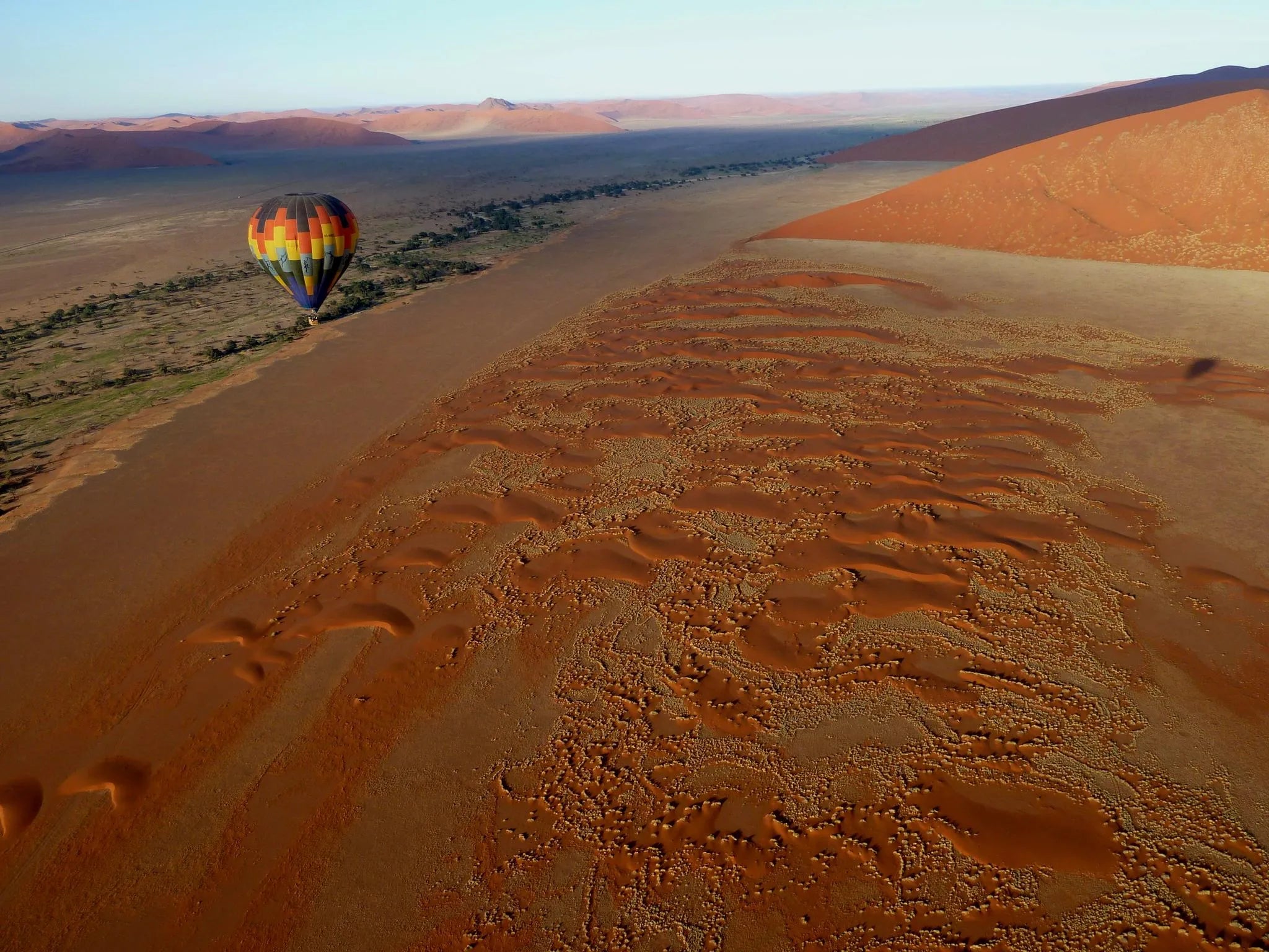Namib Sky Balloon Safaris at Namib Sky Balloon Safaris, Sossusvlei, Namibia.