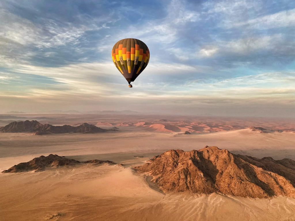 Namib Sky Balloon Safaris at Namib Sky Balloon Safaris, Sossusvlei, Namibia.