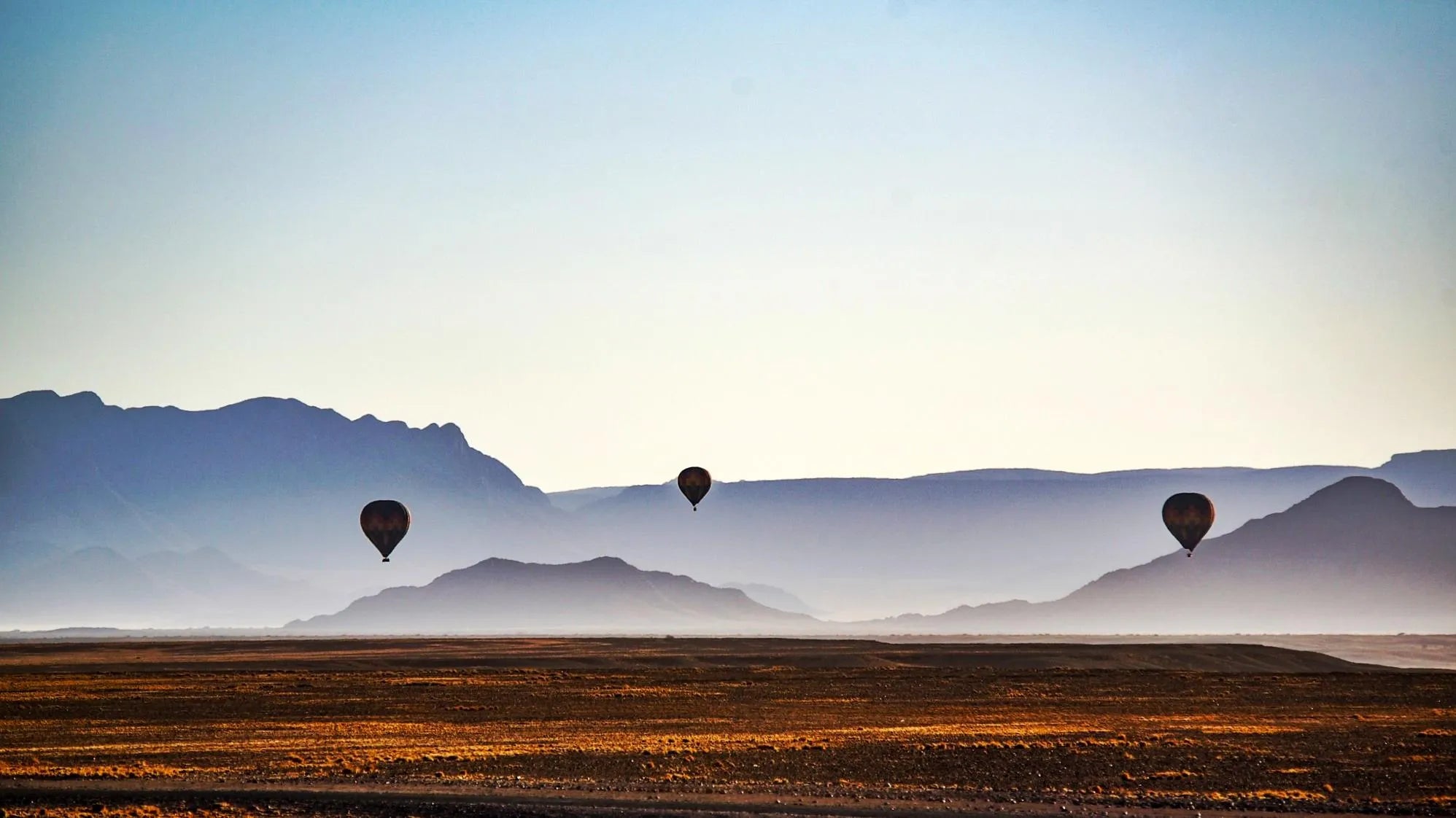 Namib Sky Balloon Safaris at Namib Sky Balloon Safaris, Sossusvlei, Namibia.
