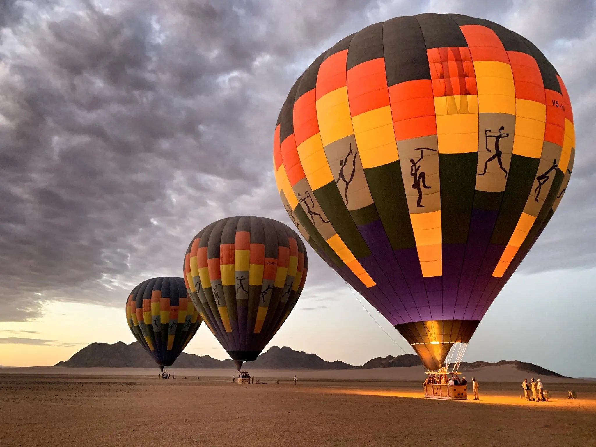 Namib Sky Balloon Safaris at Namib Sky Balloon Safaris, Sossusvlei, Namibia.