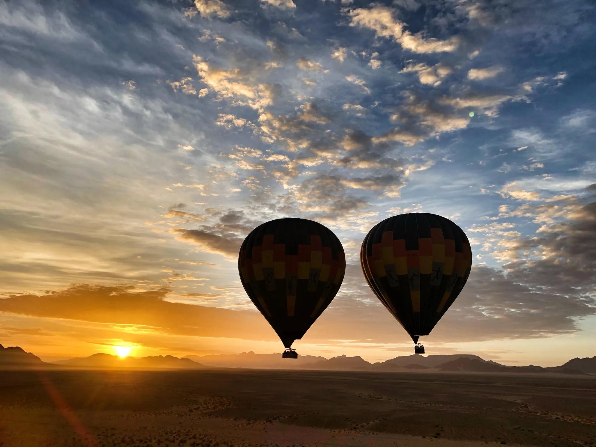 Namib Sky Balloon Safaris at Namib Sky Balloon Safaris, Sossusvlei, Namibia.