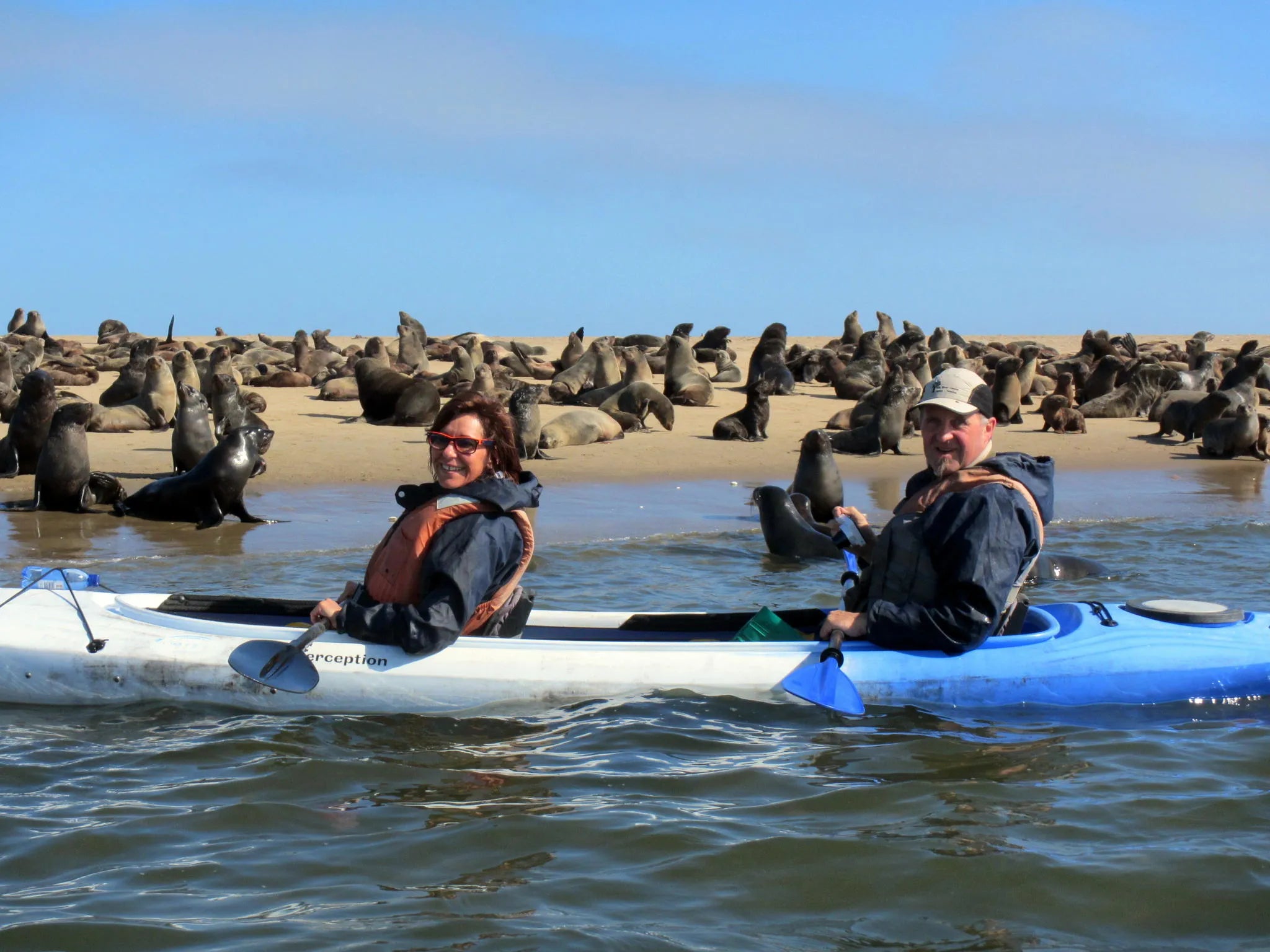 Pelican Point Kayaking 07 at Pelican Point Kayaking, Walvis Bay, Namibia.
