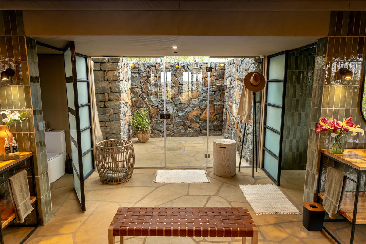 Naboisho Camp - Bathroom Interior at Naboisho, Mara Naboisho Conservancy, Kenya.