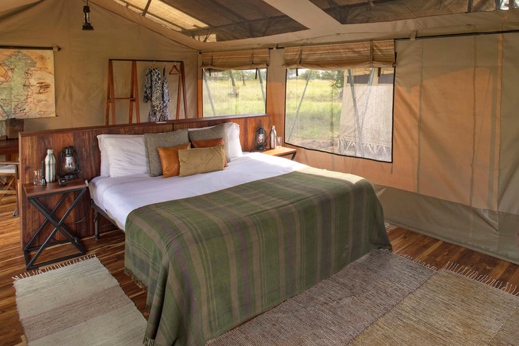 Olakira Camp - Family tent with en suite bathroom at Olakira Migration Camp - South (Dec - Mar), Ndutu, Tanzania.