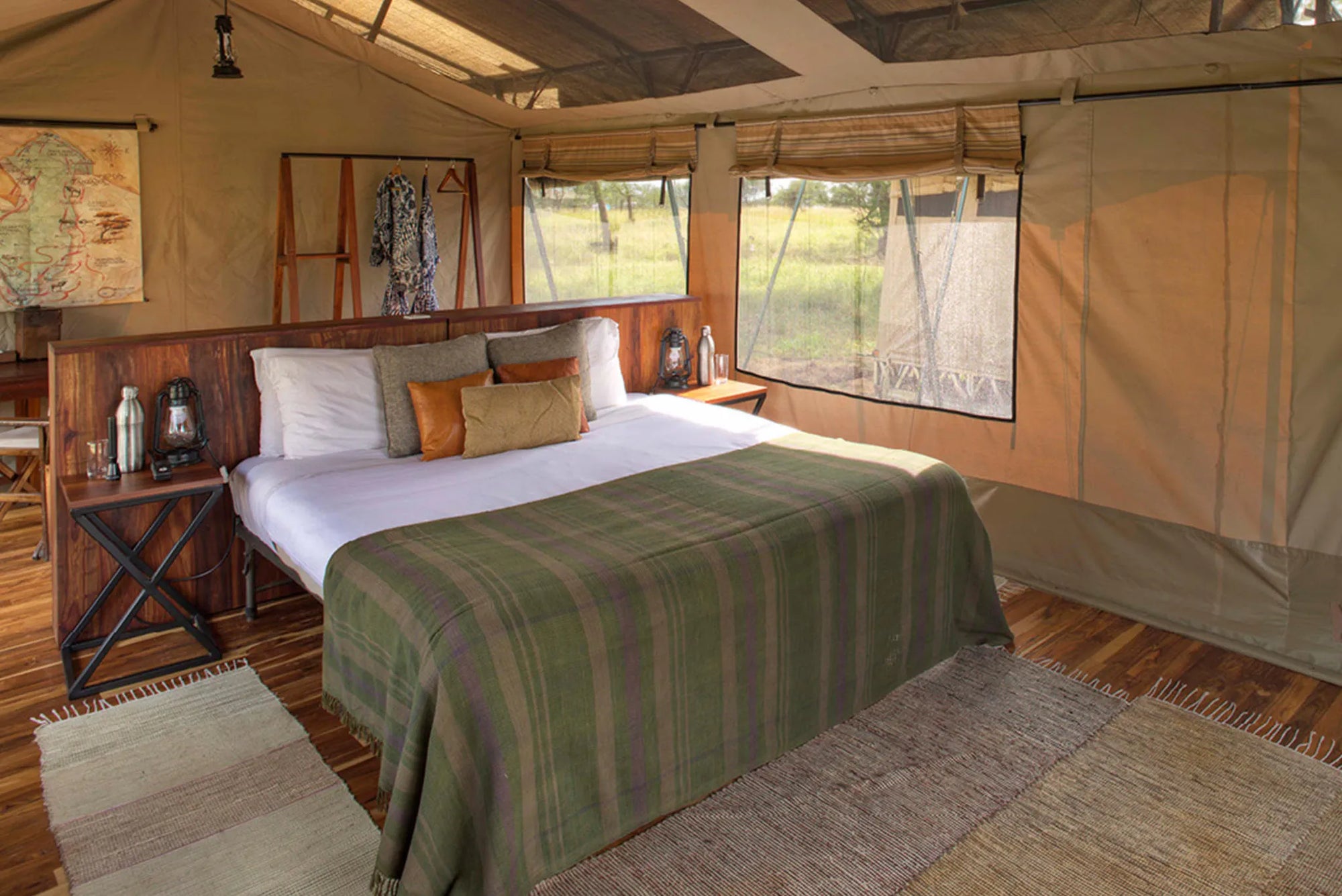 Olakira Camp - Family tent with en suite bathroom at Olakira Migration Camp - South (Dec - Mar), Ndutu, Tanzania.