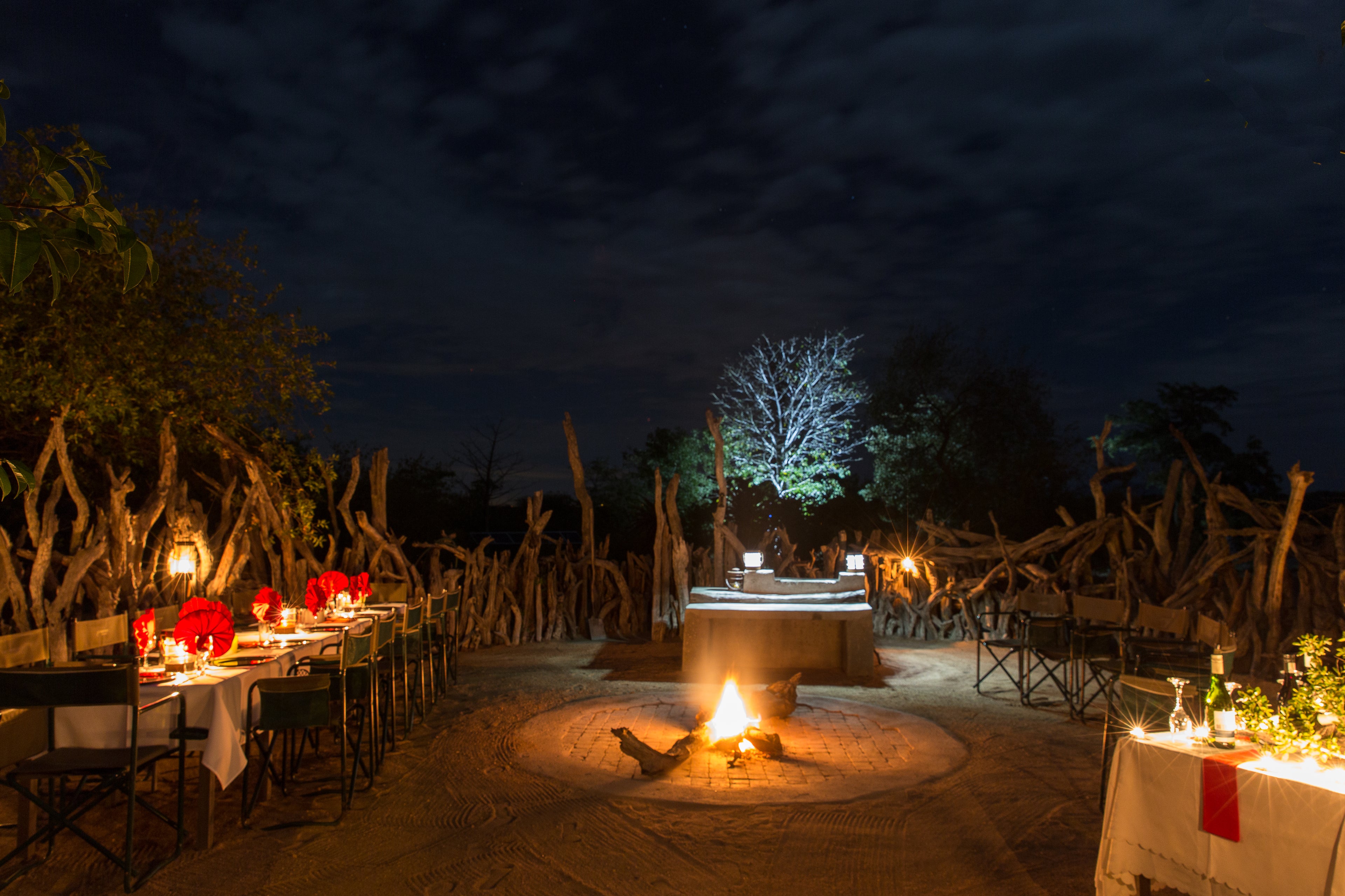 Boma- evening dining under the stars