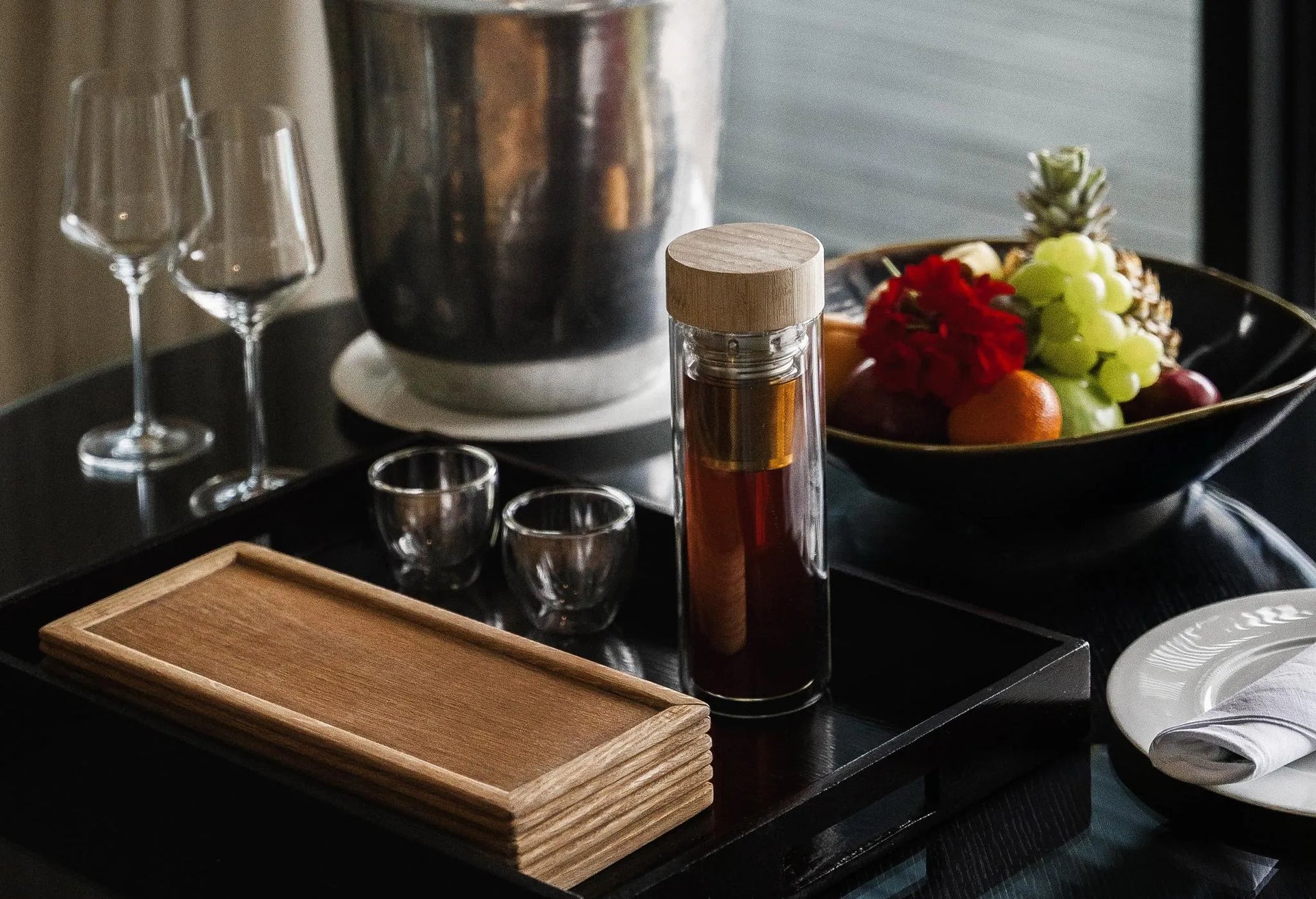 Delaire Graff Lodges In-Room Snacks at Delaire Graff Lodges & Spa, Stellenbosch, South Africa.