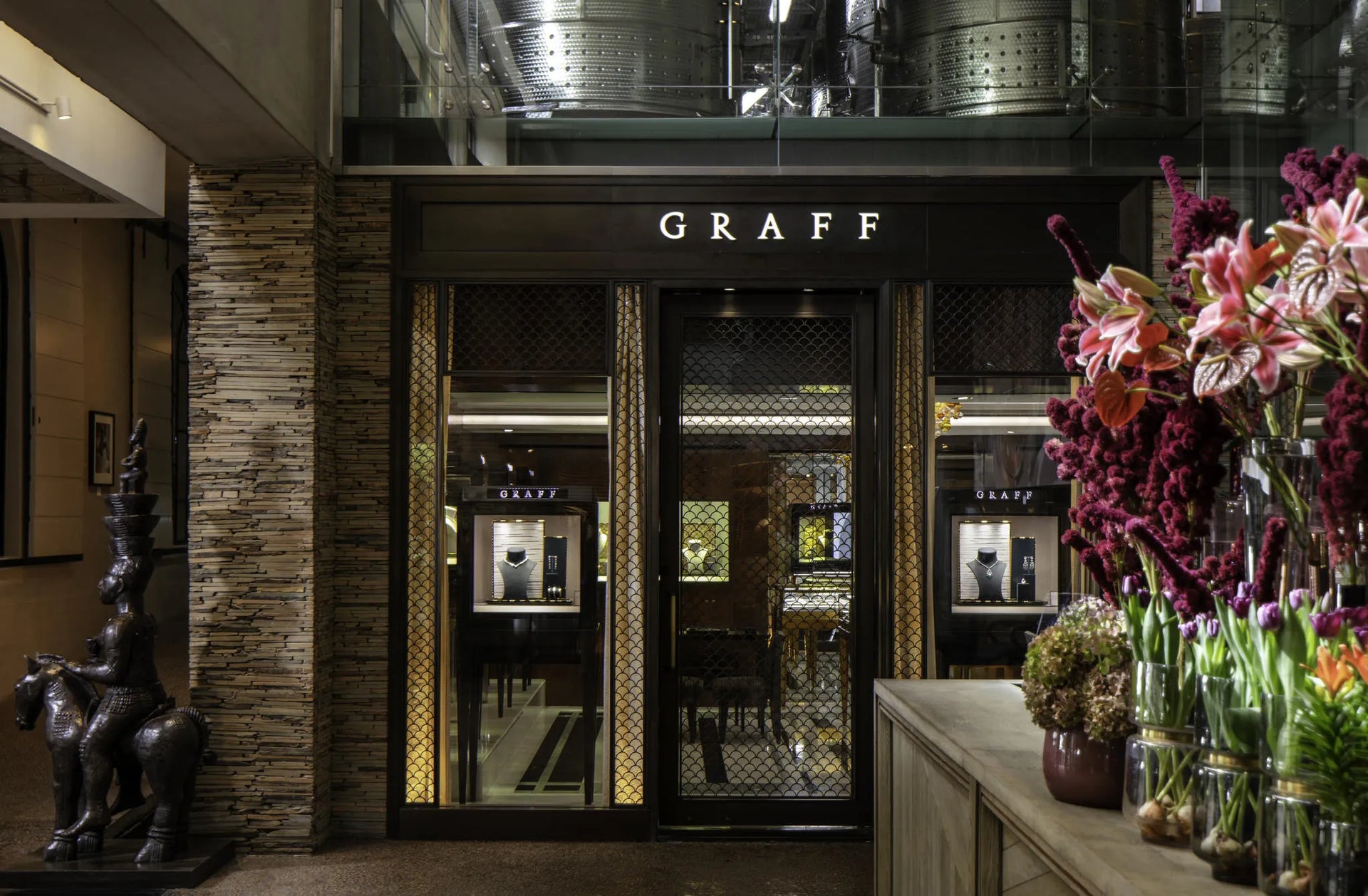 GRAFF diamond boutique at Delaire Graff Lodges & Spa, Stellenbosch, South Africa.