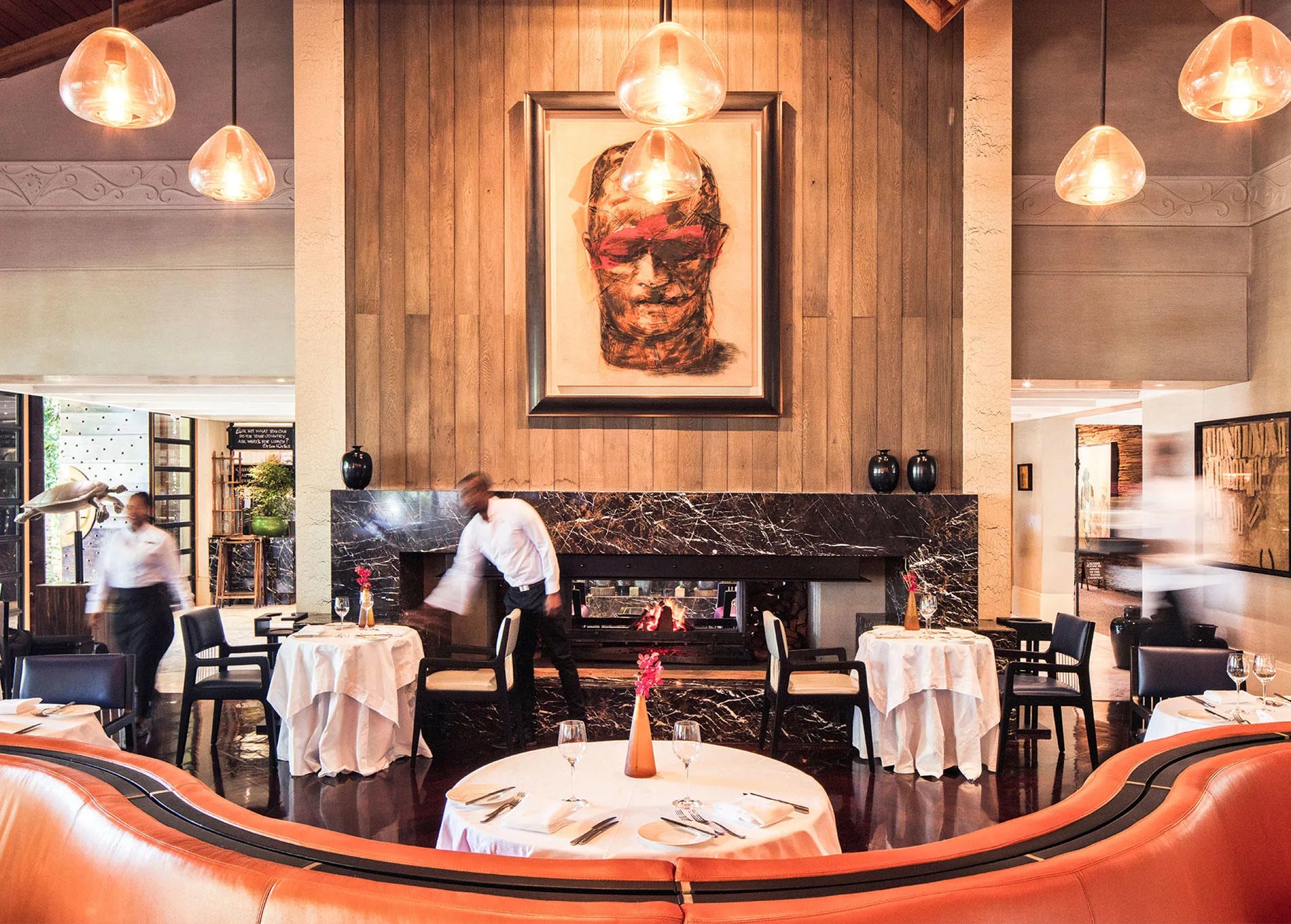 Delaire Graff Restaurant at Delaire Graff Lodges & Spa, Stellenbosch, South Africa.