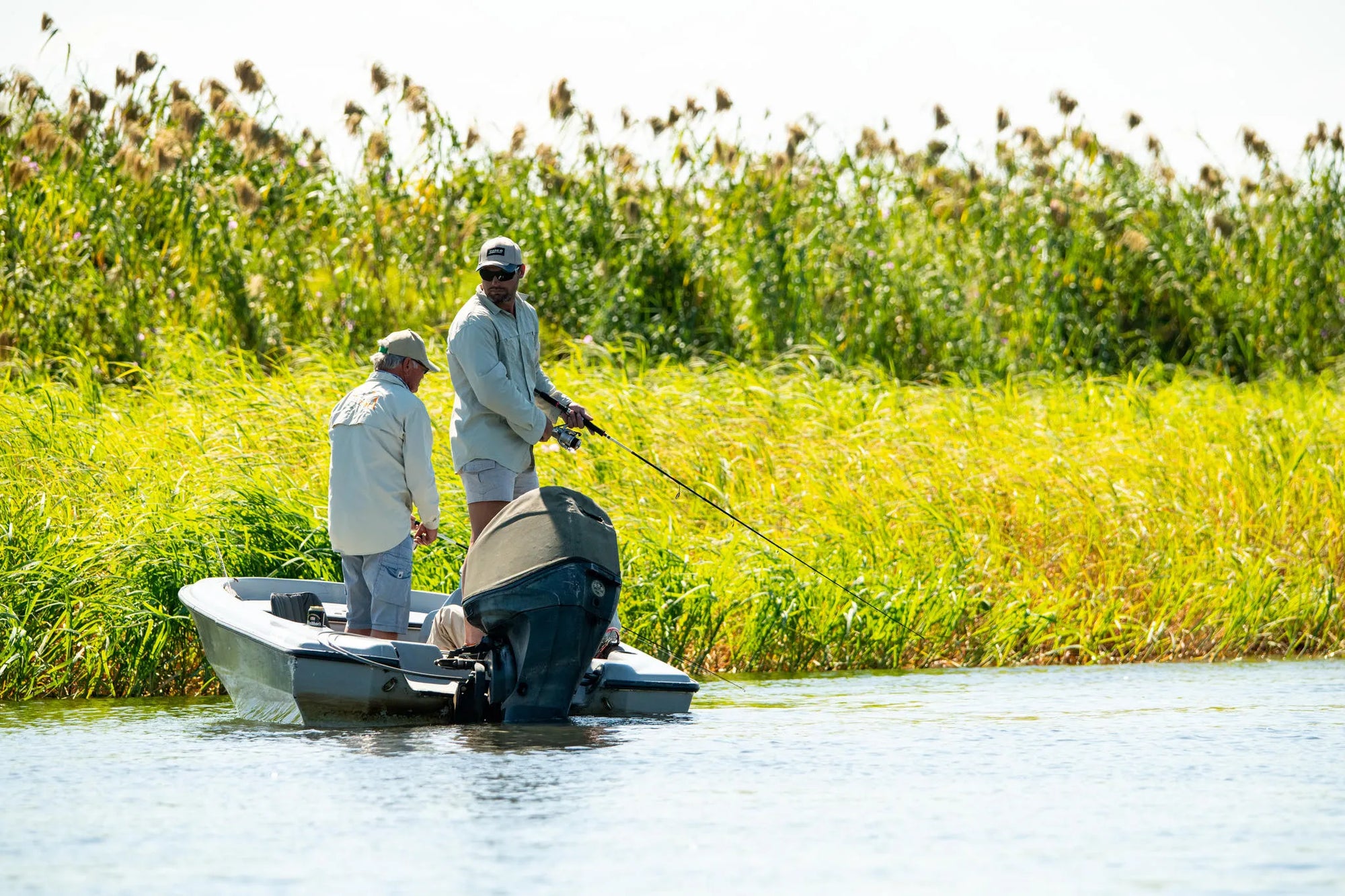 Fishing at Ichingo Chobe River Lodge by Mantis, Impalila Island, Namibia.