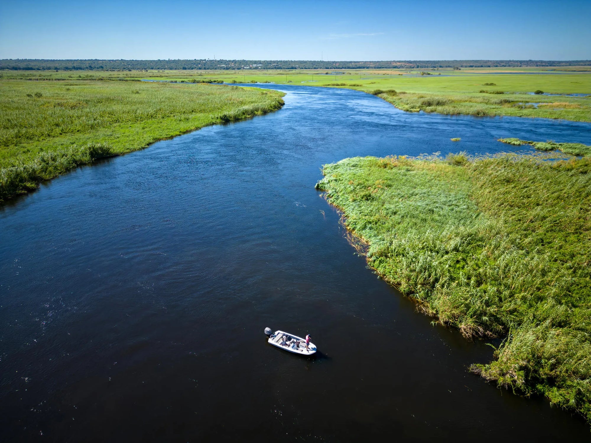 Ichingo Chobe River Lodge Fishing at Ichingo Chobe River Lodge by Mantis, Impalila Island, Namibia.