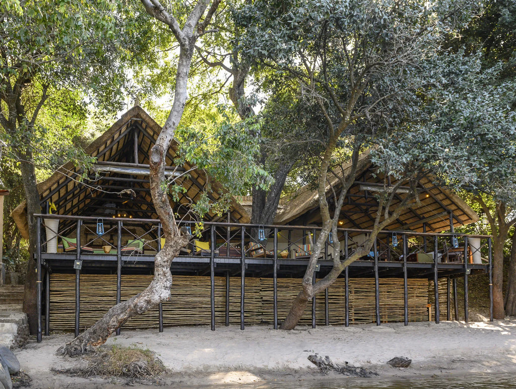 Lodge exterior at Ichingo Chobe River Lodge by Mantis, Impalila Island, Namibia.