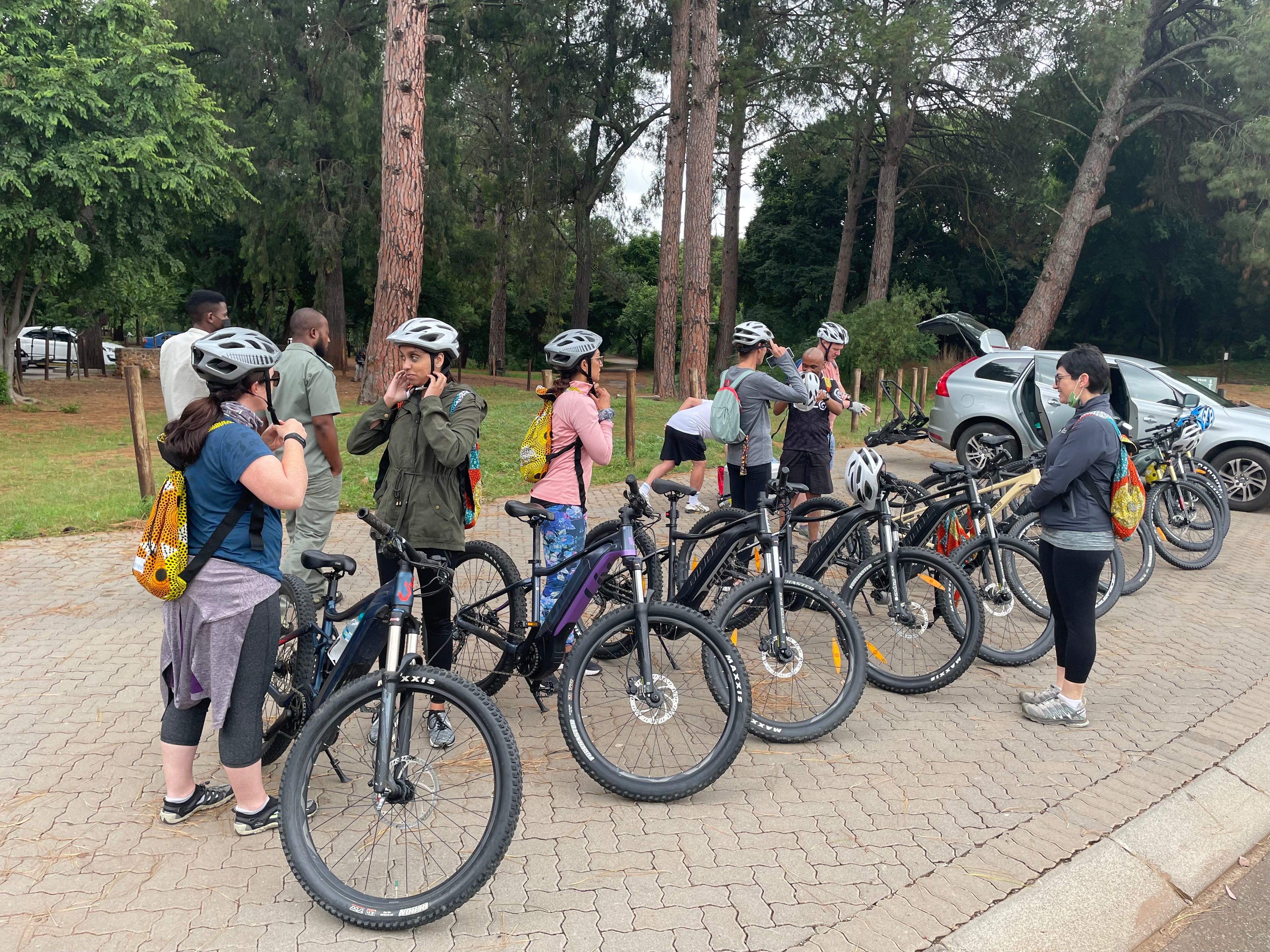 First time users shown how to ride an e-Bike