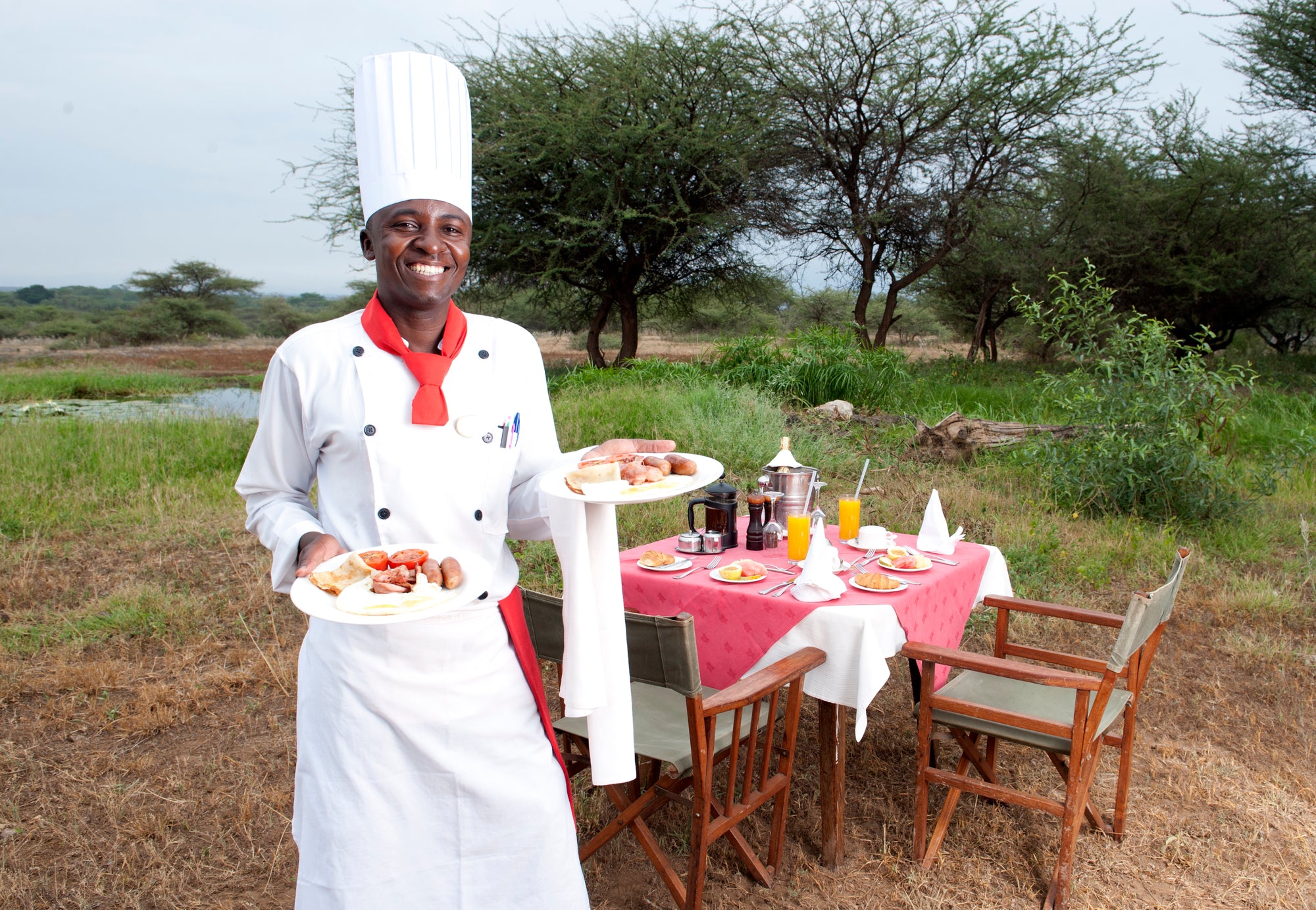 Severin Safari Camp : Bush breakfast and bush lunch