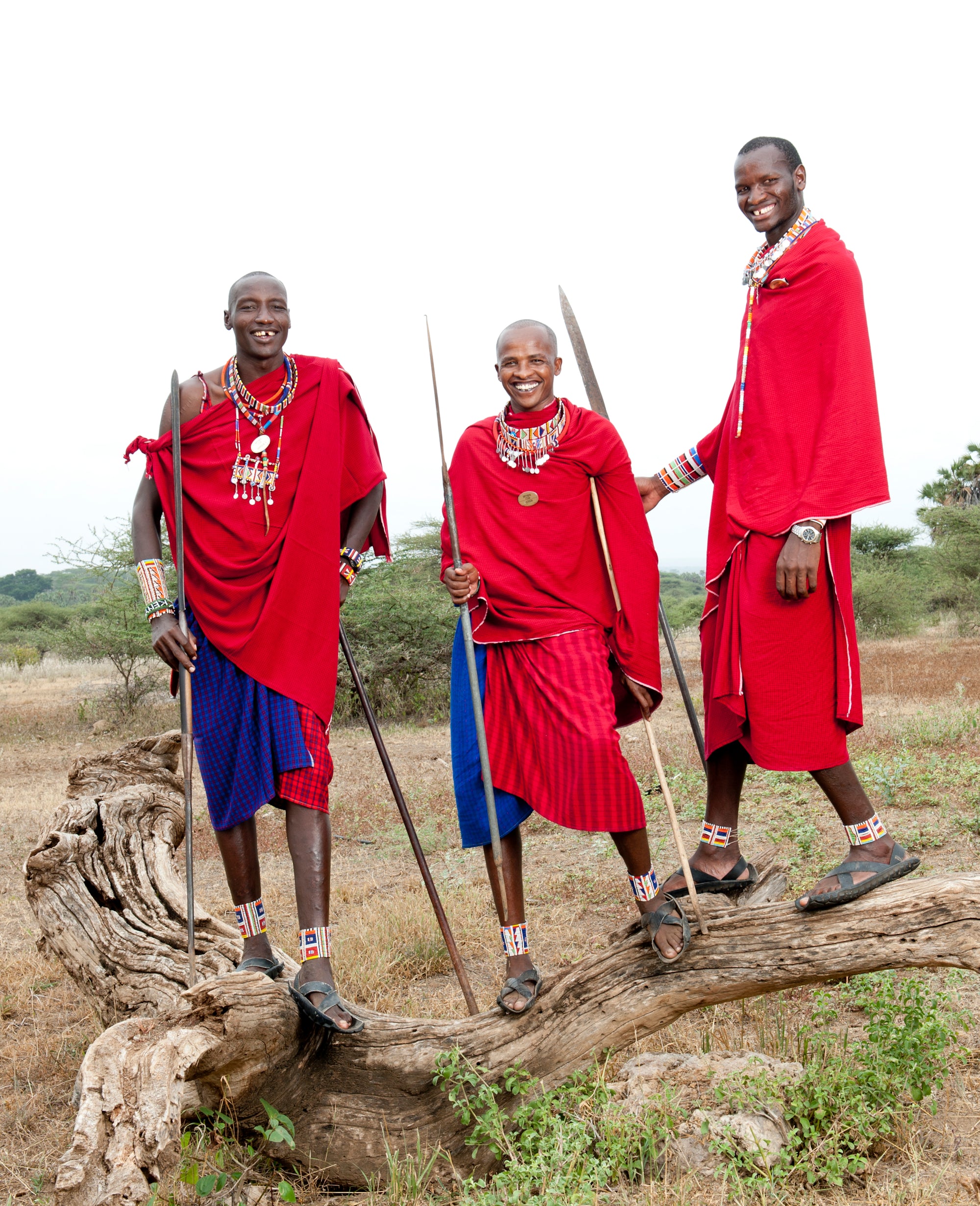 Severin Safari Camp : Morning Animal tracking on foot, around the camp with Massai