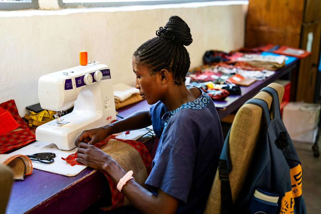 The Sewing Workshop at The Sijwa Project at The Sijwa Project, Caprivi East, Namibia.
