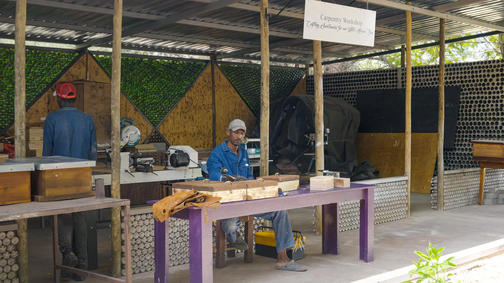 Carpentry Workshop at The Sijwa Project, Caprivi East, Namibia.