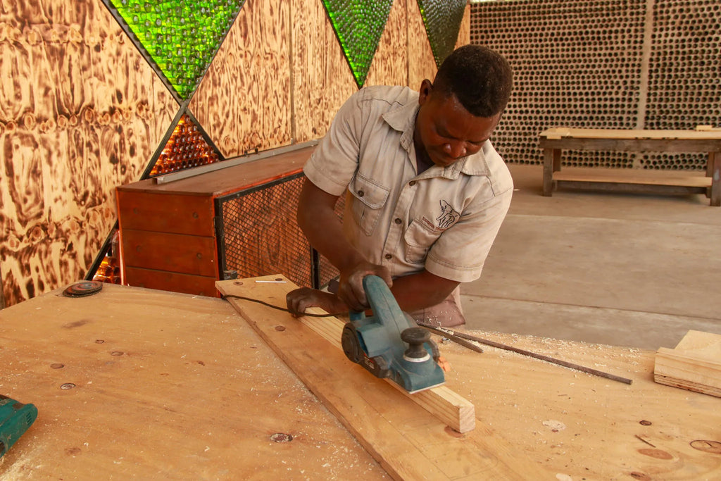 Carpentry Workshop at The Sijwa Project, Caprivi East, Namibia.