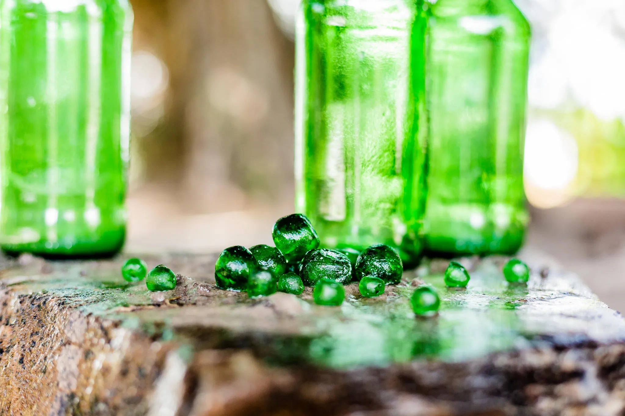 Glass Recycling Workshop at The Sijwa Project, Caprivi East, Namibia.