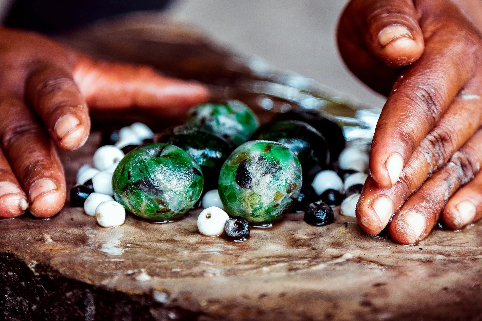 Glass Recycling Workshop at The Sijwa Project, Caprivi East, Namibia.