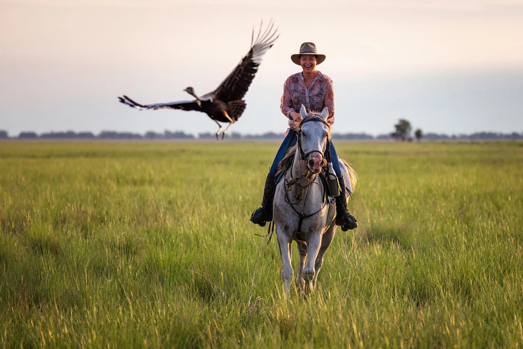 Rider Mariaan at Zambian Horseback Safaris, Upper Zambezi, Zambia.