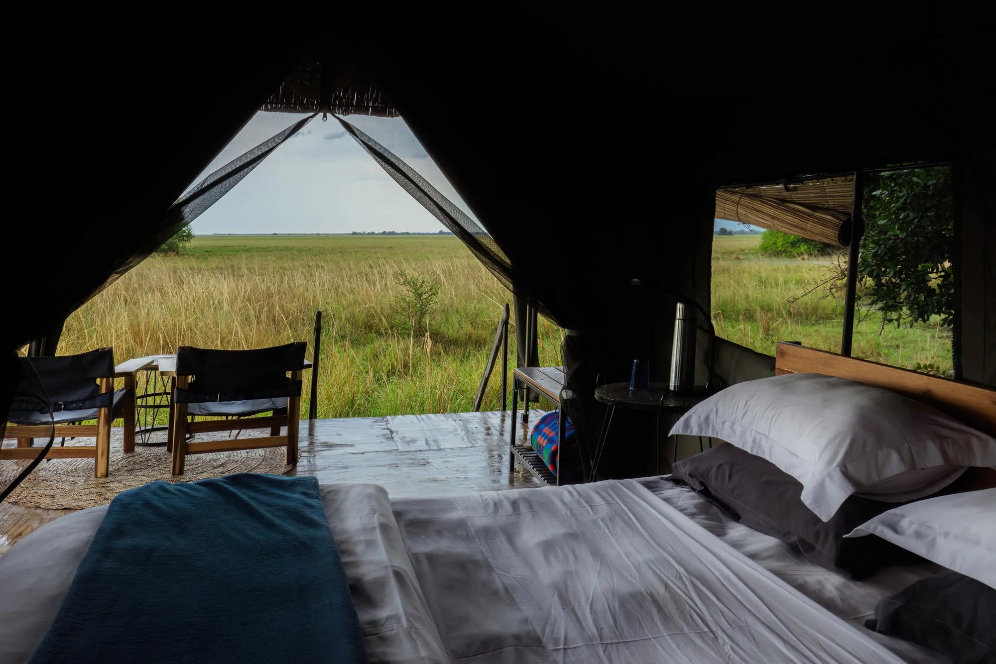 Eco Camp at Zambian Horseback Safaris, Upper Zambezi, Zambia.