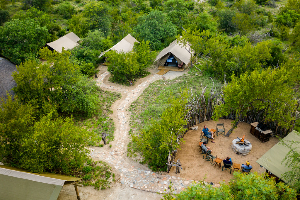 Overview of Cottage tents and boma