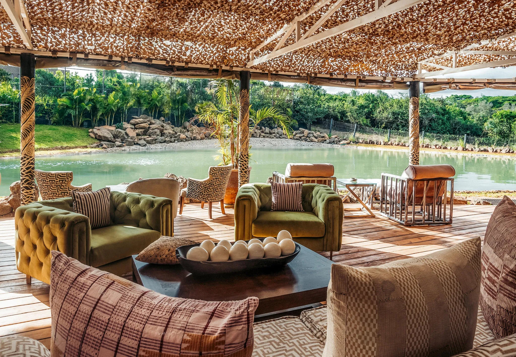 The Deck Restaurant at Hemingways Eden, Nairobi, Kenya.
