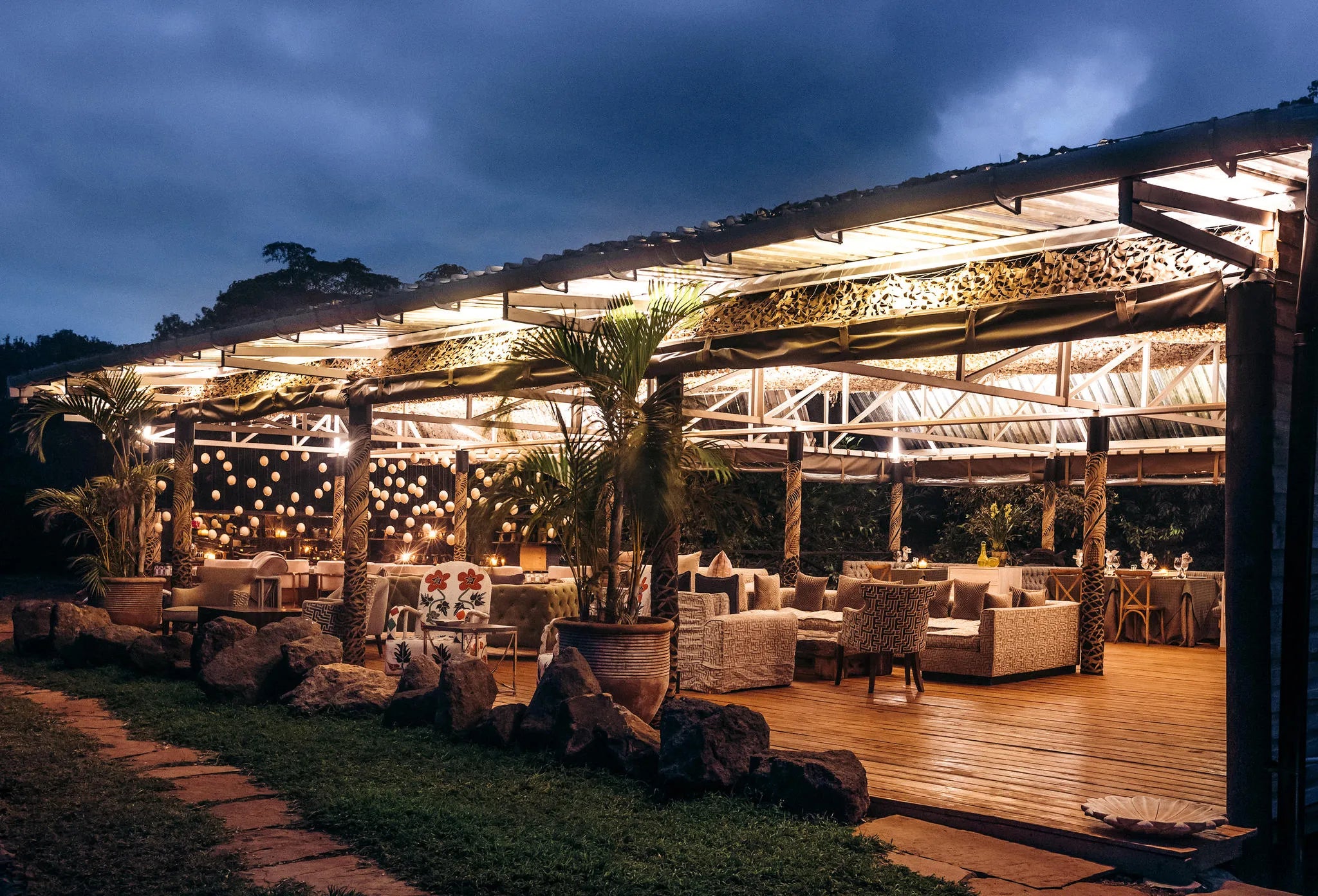 The Deck and Egg Bar at Hemingways Eden, Nairobi, Kenya.