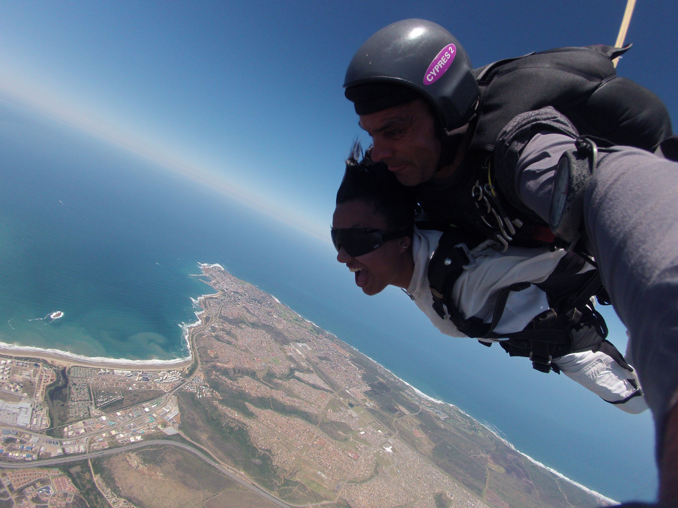 Tandem skydive over Mossel Bay