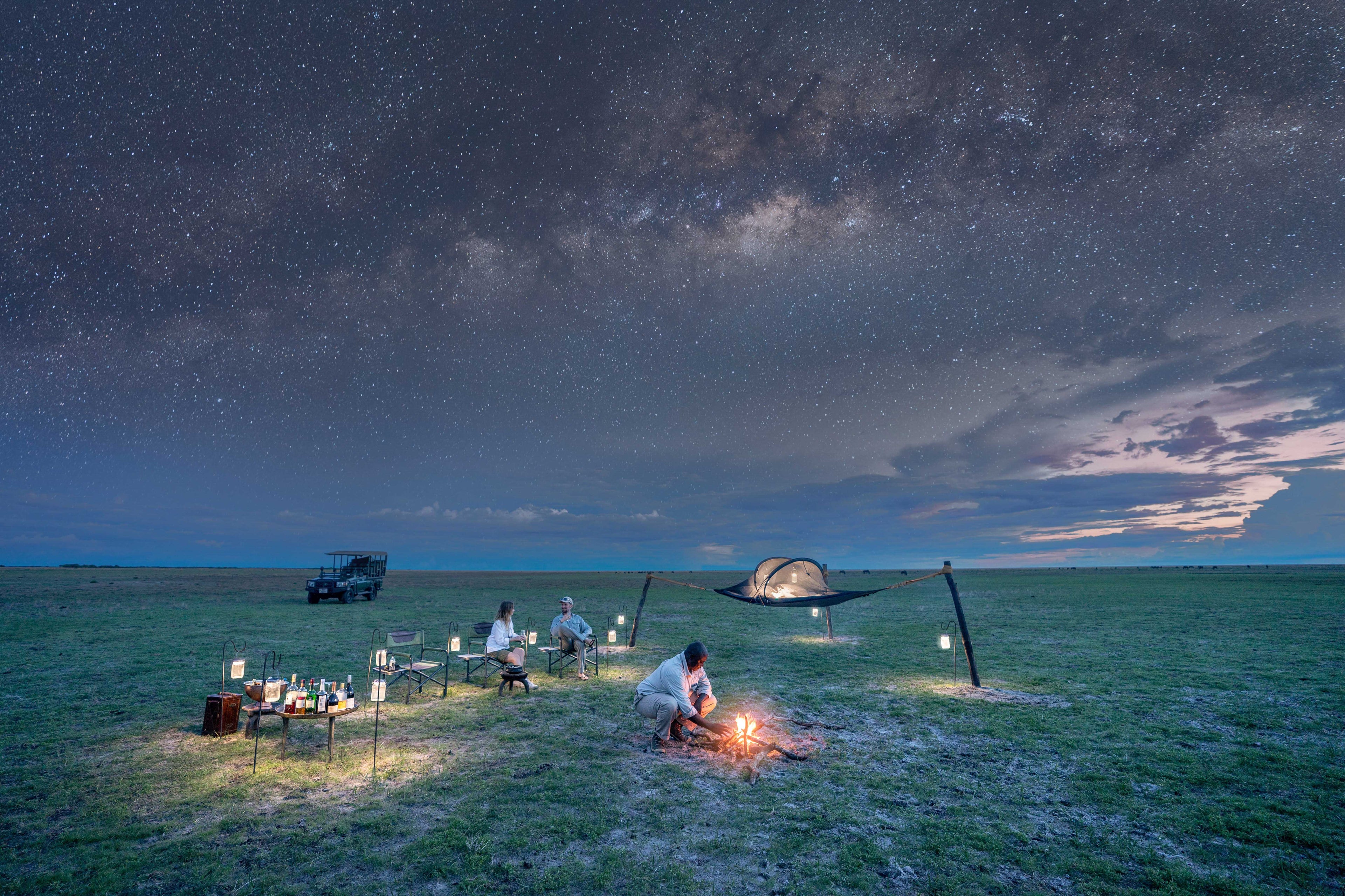 Liuwa Sleepout under the stars