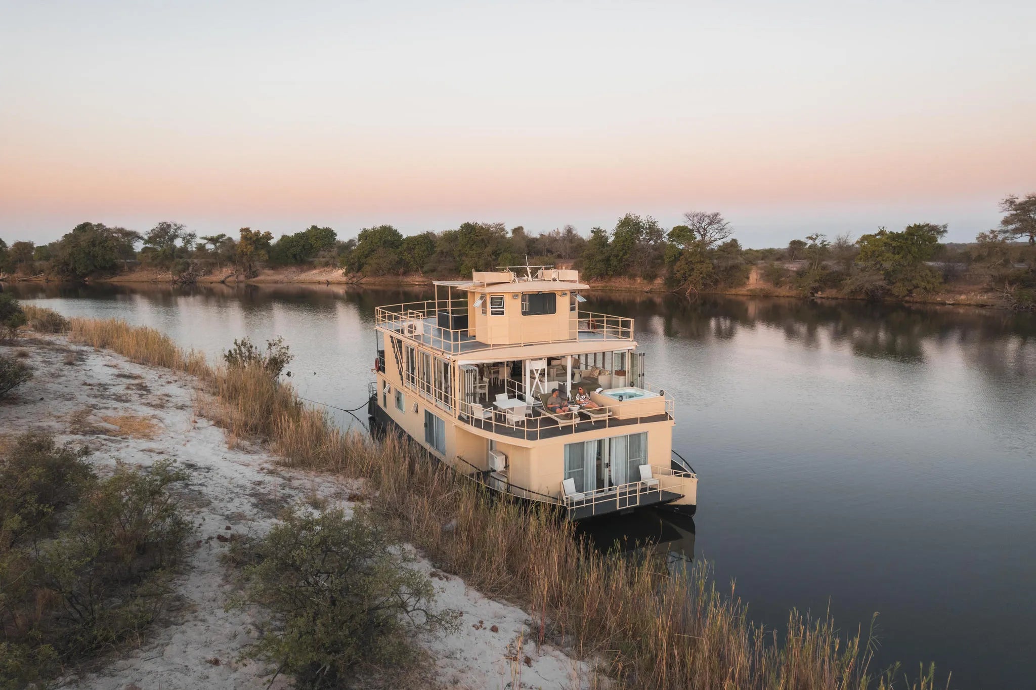 Chobe Princess at Serondela Mooring at Chobe Princess By Mantis, Chobe River Front Namibia, Namibia.