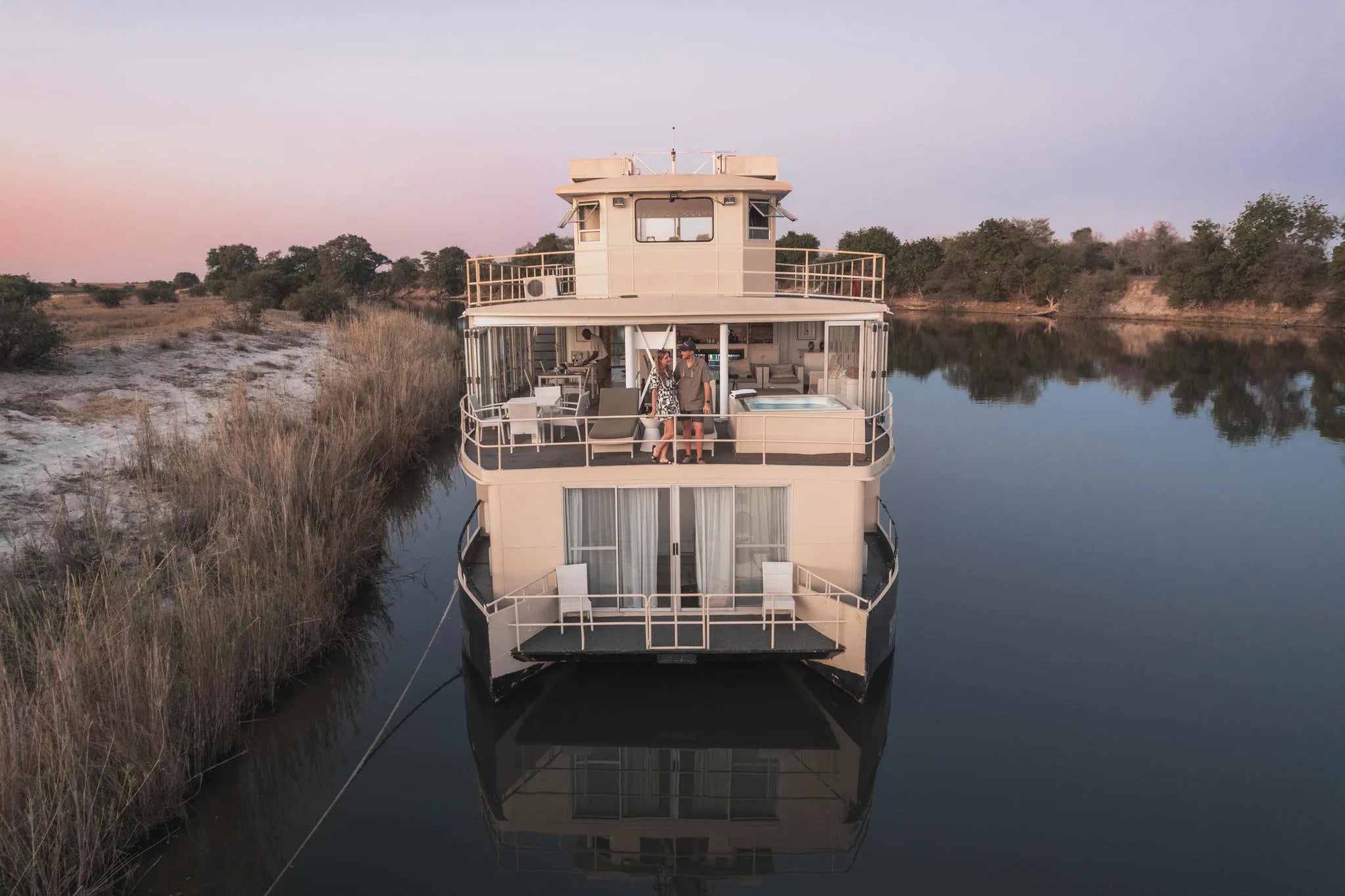 Chobe Princess at Serondela Mooring 3 at Chobe Princess By Mantis, Chobe River Front Namibia, Namibia.