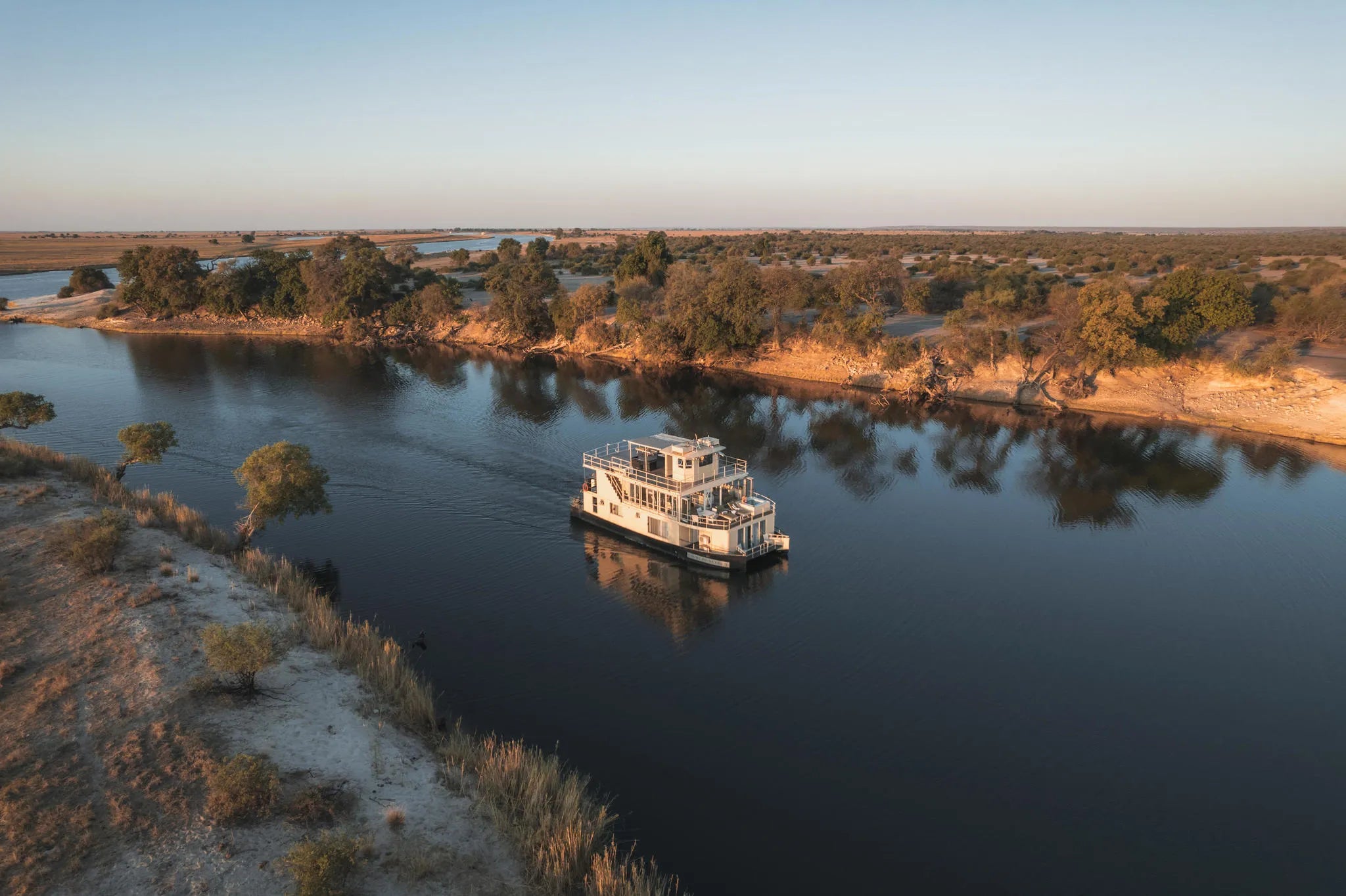Chobe Princess close to Serondela at Chobe Princess By Mantis, Chobe River Front Namibia, Namibia.