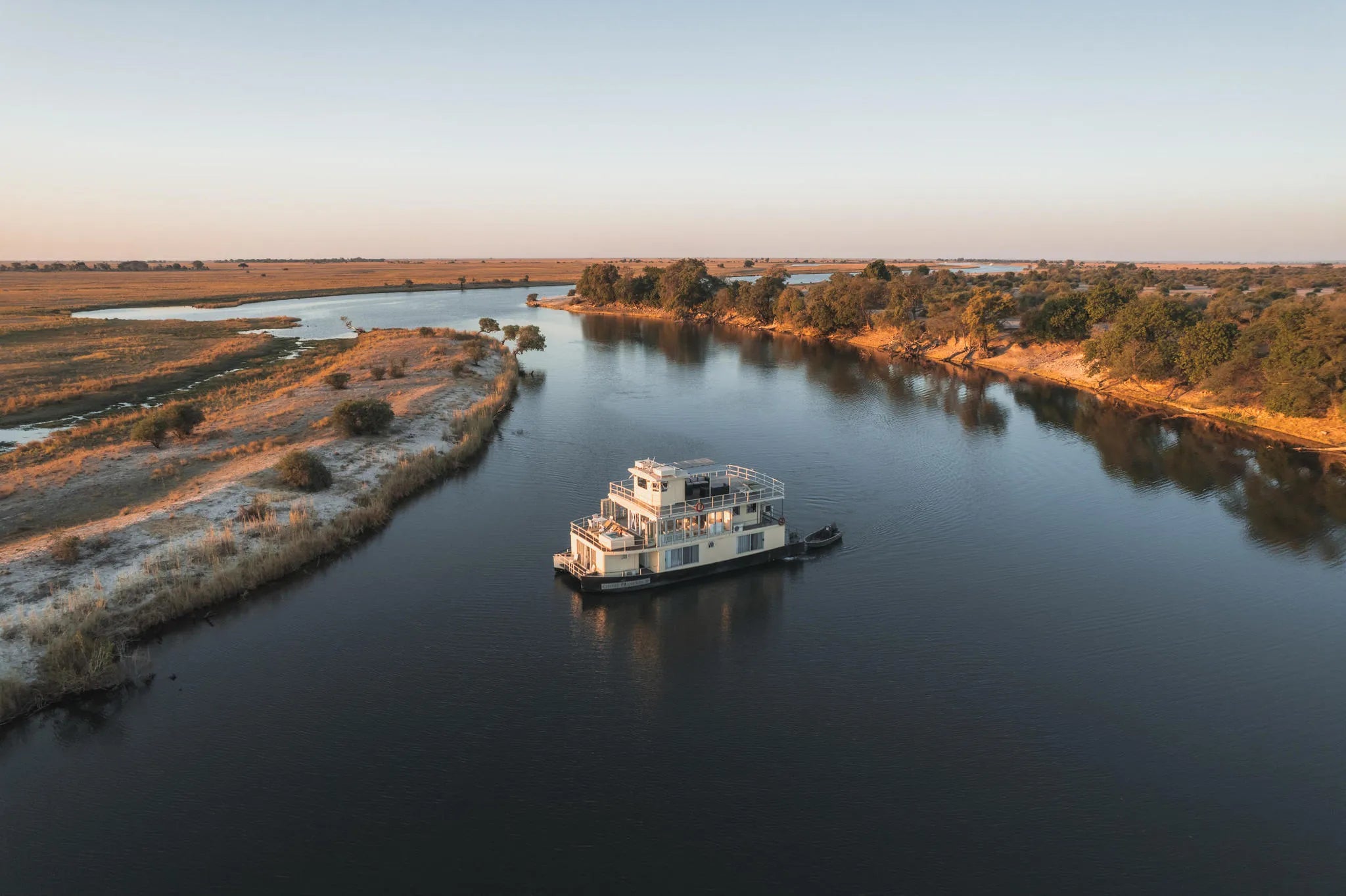 Chobe Princess_coming into mooring at Serondela at Chobe Princess By Mantis, Chobe River Front Namibia, Namibia.