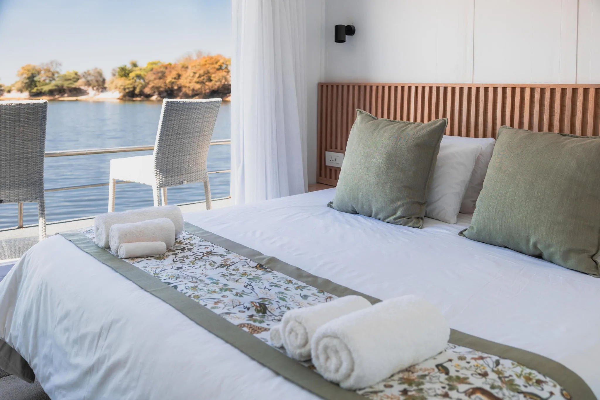 Chobe Princess Cabin at Chobe Princess By Mantis, Chobe River Front Namibia, Namibia.