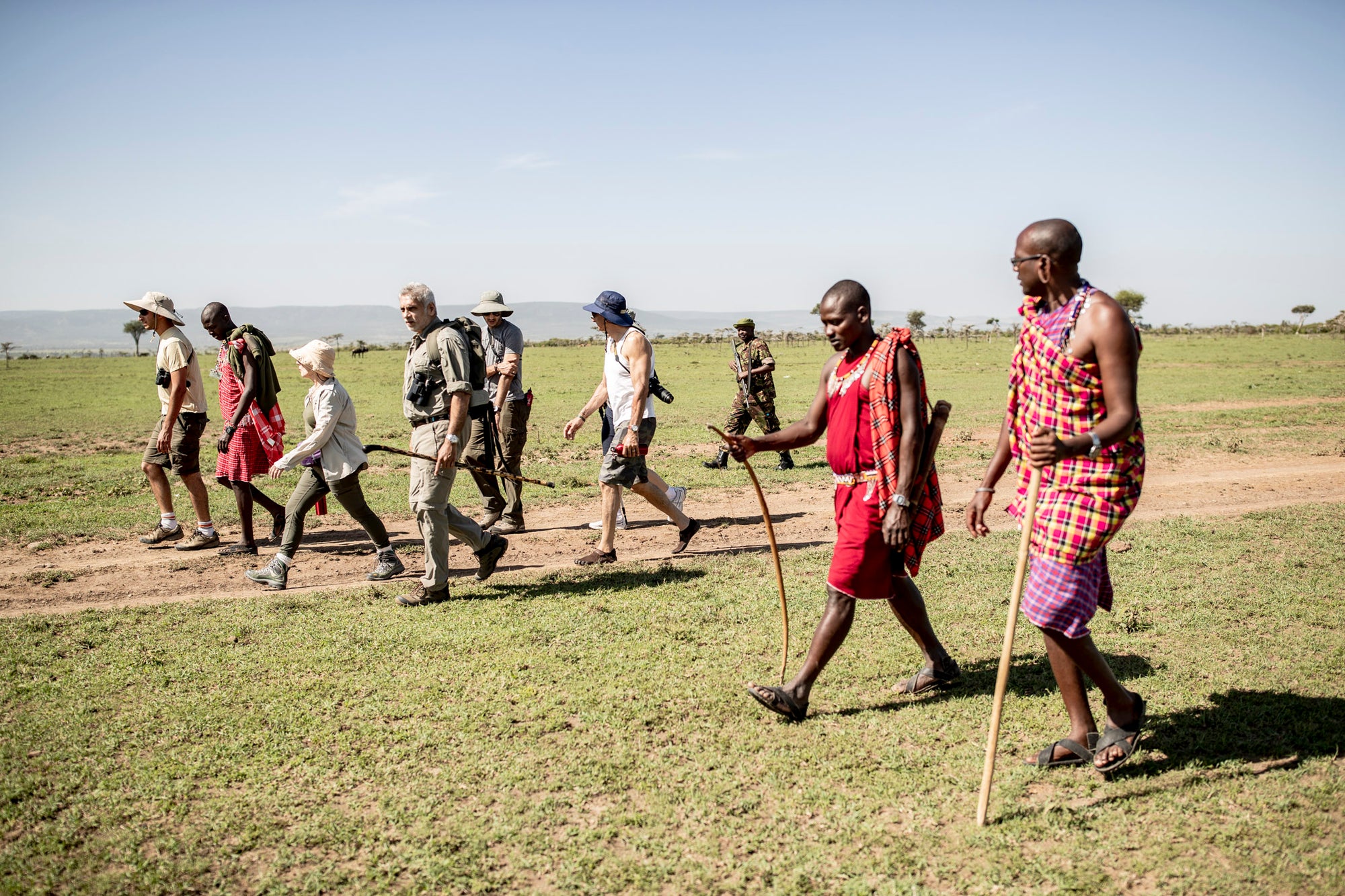 Guided nature walks with Maasai warriors 