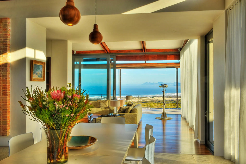 6-Bedroom Villa - Breakfast area at Grootbos Private Nature Reserve Villas, De Kelders, South Africa.