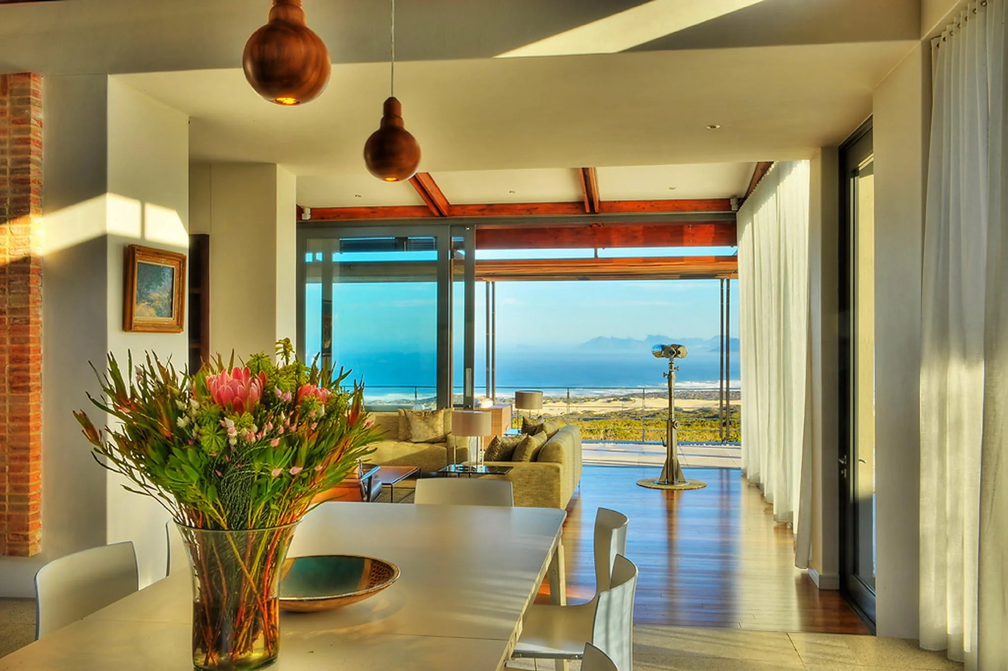 6-Bedroom Villa - Breakfast area at Grootbos Private Nature Reserve Villas, De Kelders, South Africa.