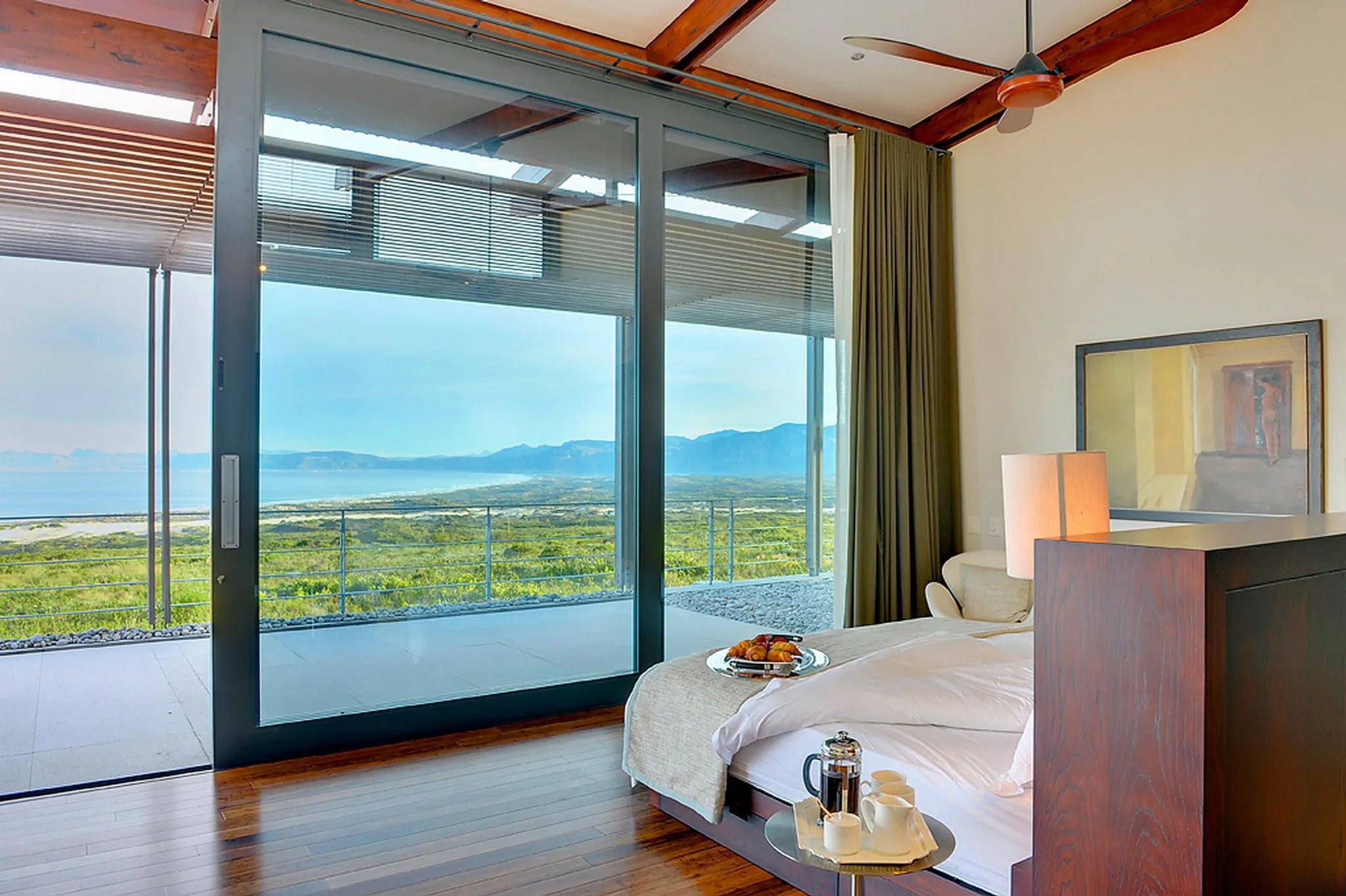 6-Bedroom Villa - Master-Suite 1 at Grootbos Private Nature Reserve Villas, De Kelders, South Africa.