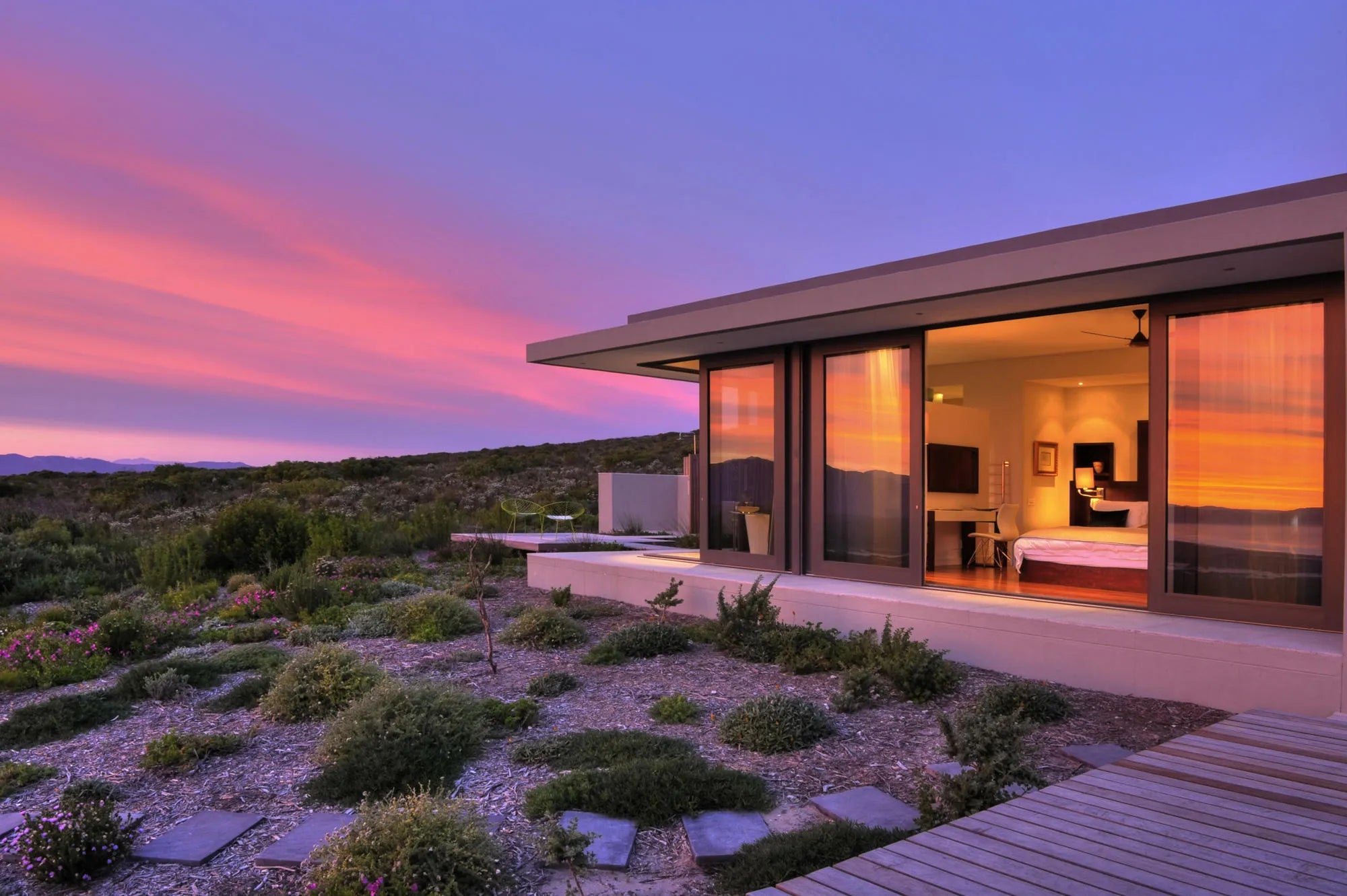 6-Bedroom Villa - Master Suite 2 at Grootbos Private Nature Reserve Villas, De Kelders, South Africa.