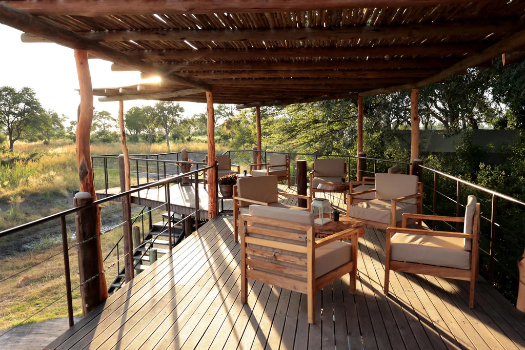 2025 Nkasa Lupala deck at Nkasa Lupala Tented Lodge, Nkasa Rupara National Park, Namibia.